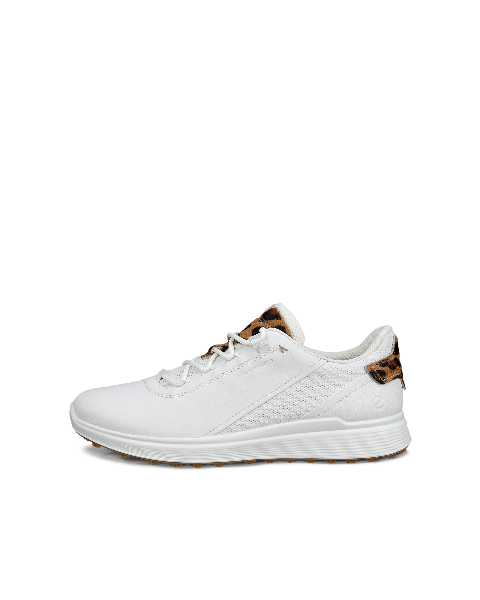 Women's ECCO® Golf S-Casual Leather Waterproof Golf Shoe - White - Outside