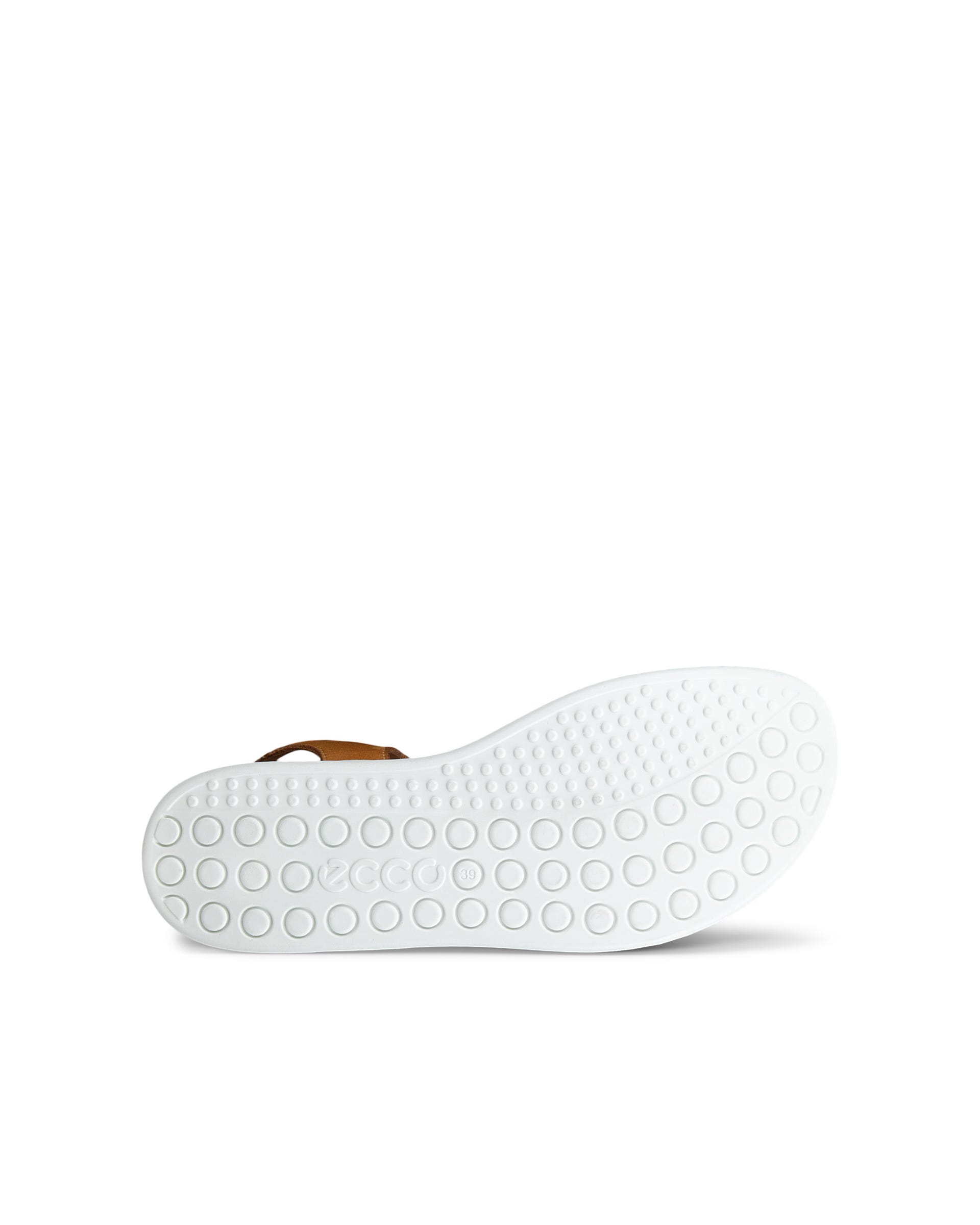 Women's ECCO® Soft Sandal Leather Sandal - Brown - Sole