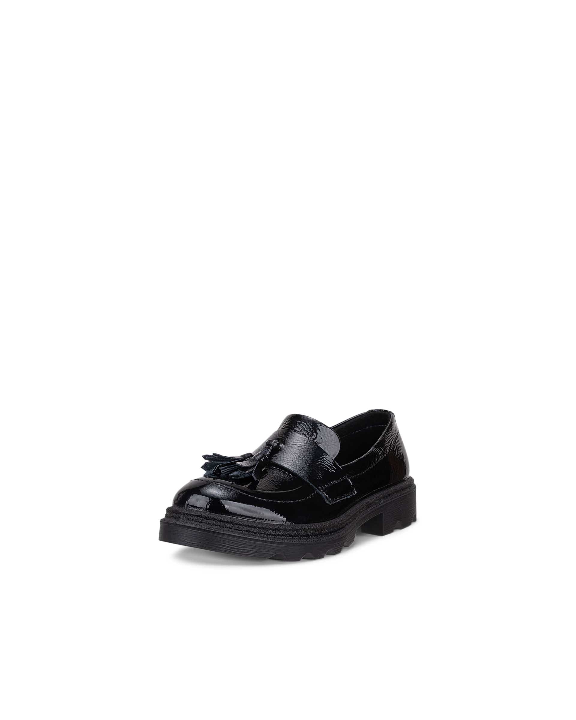 ECCO® GRAINER K mocassins en cuir pour enfant - Noir - Main