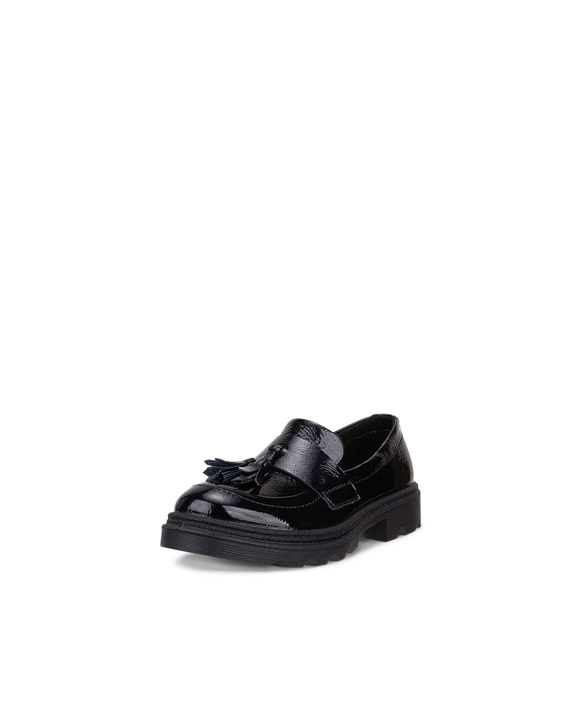ECCO® GRAINER K mocassins en cuir pour enfant - Noir - Outside