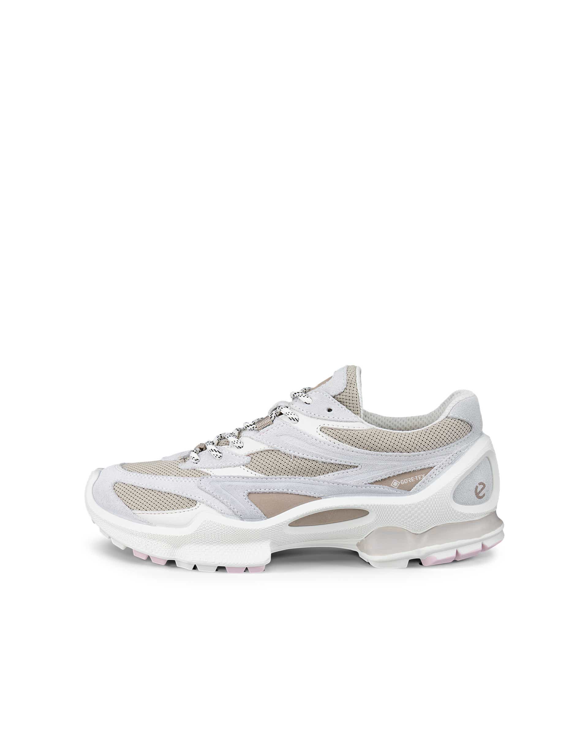 ECCO BIOM C2-TRAIL WOMEN ウィメンズ レザーGore-Texスニーカー - ホワイト - Outside