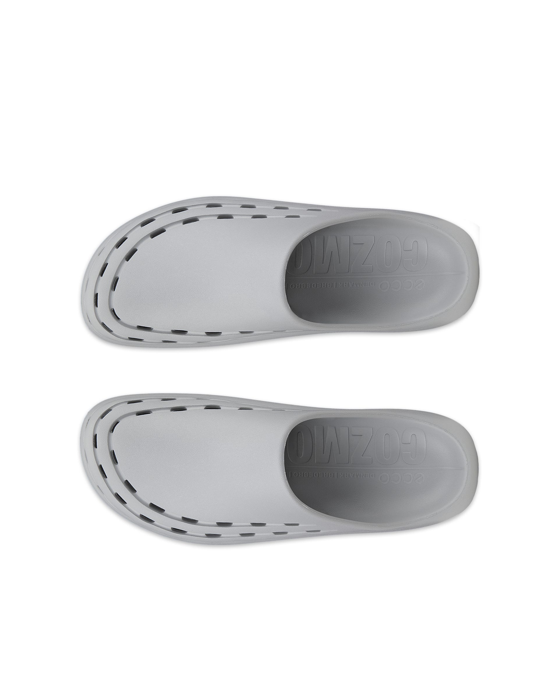 남성 ECCO Cozmo Slide 슬라이더 - 그레이 - Top left pair