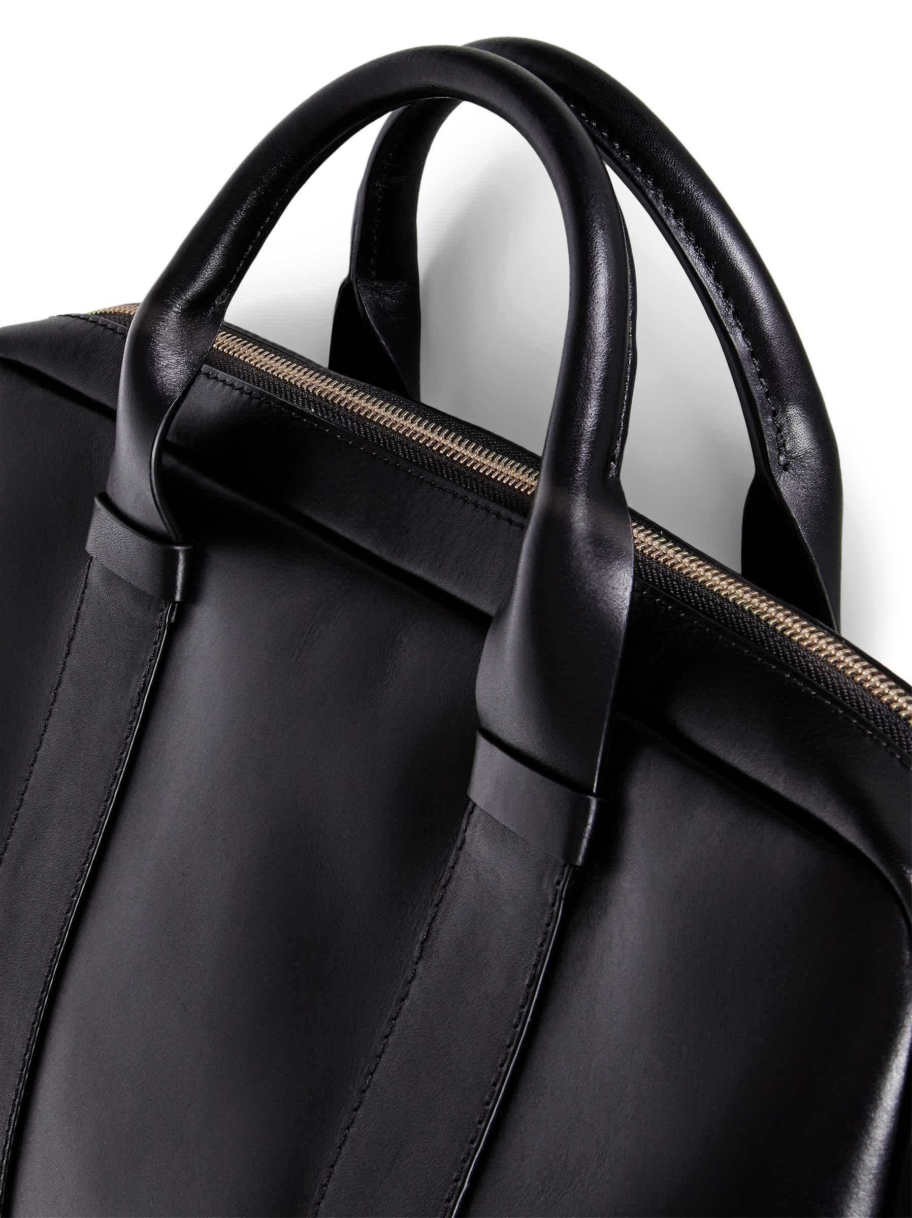 Men's ECCO® Lars Leather Laptop Bag - Black - Detail-1