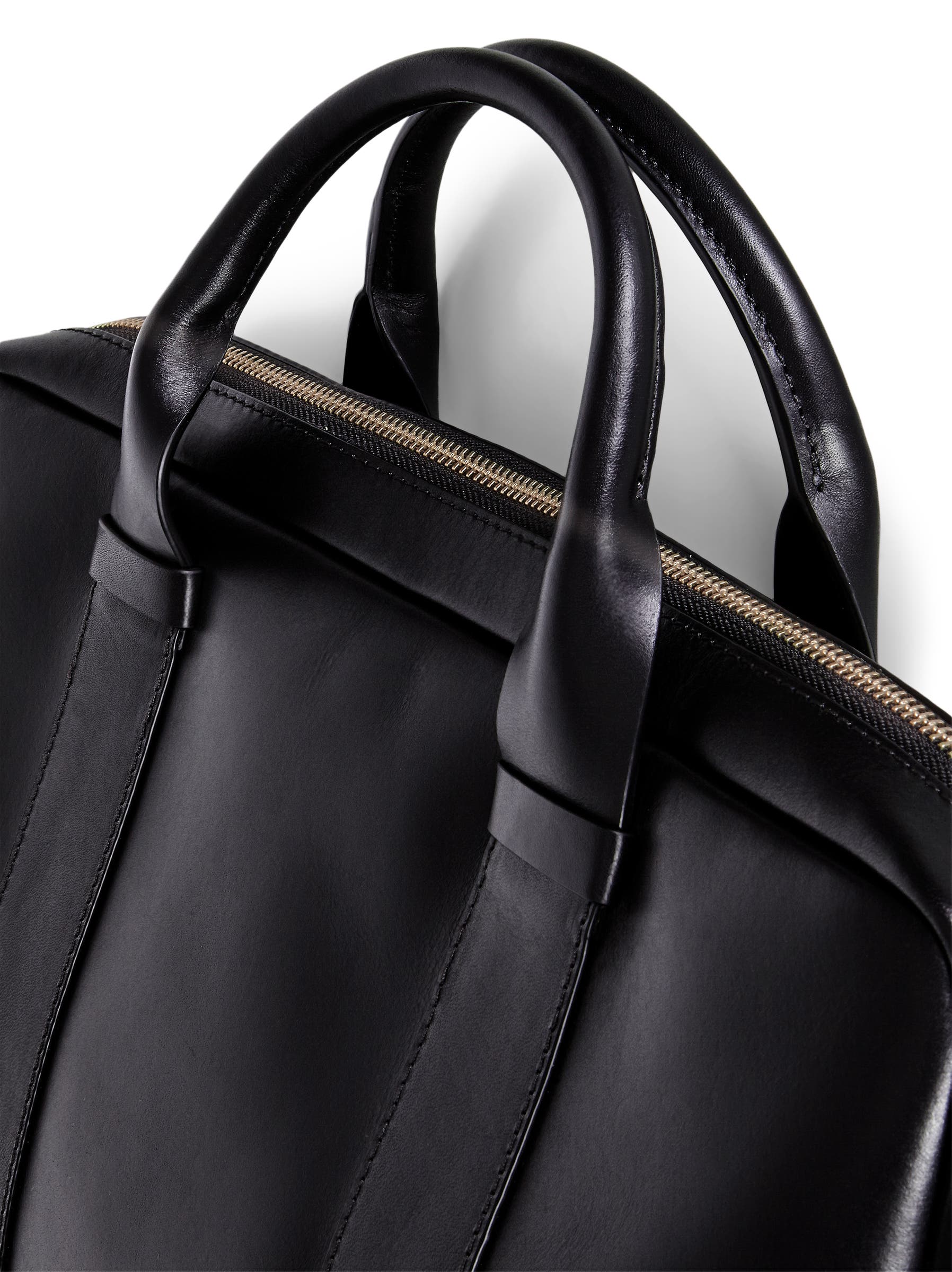 Men's ECCO® Lars Leather Laptop Bag - Black - Detail-1