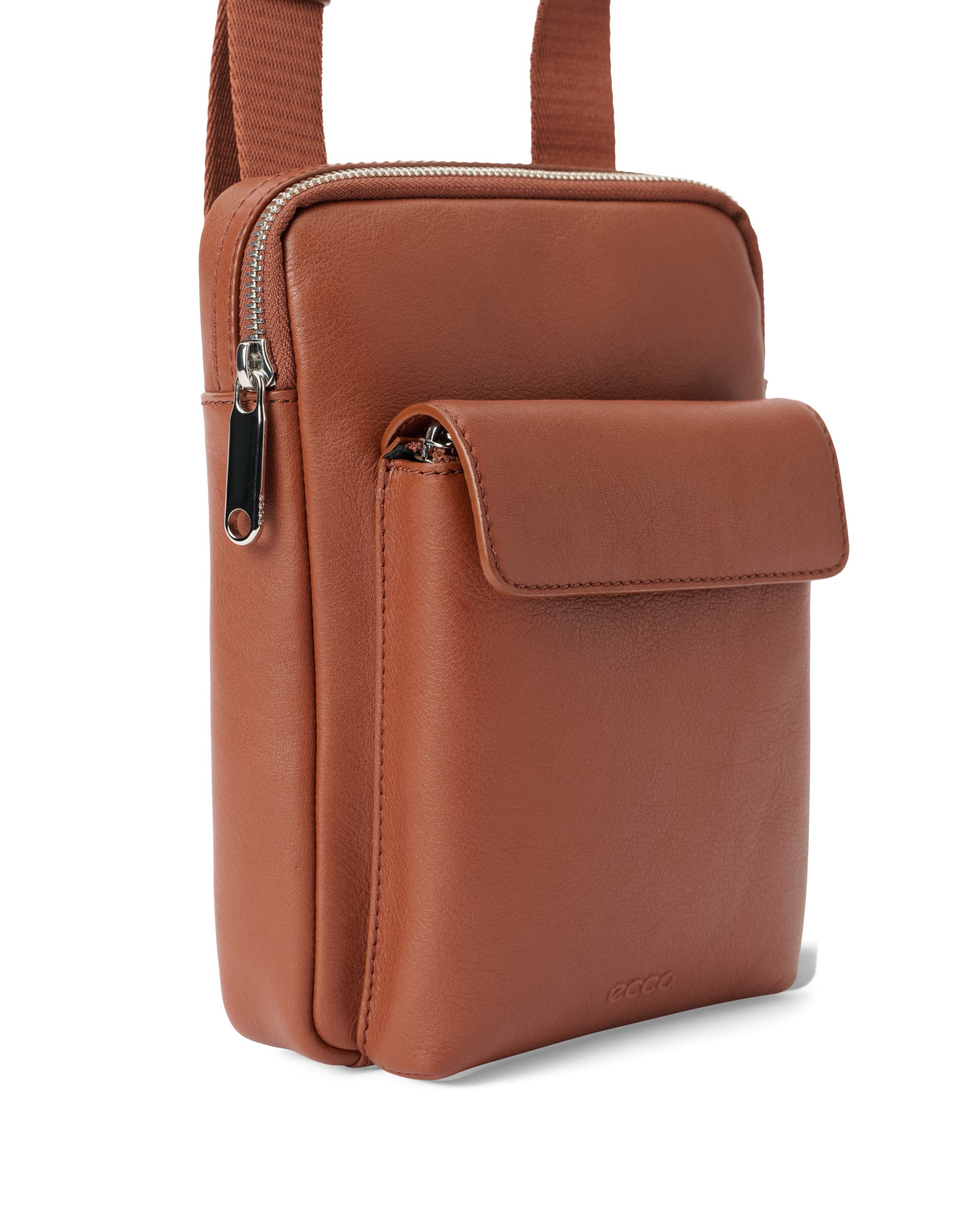 FLAT POUCH CITY CROSSBODY - 브라운 - Detail-1
