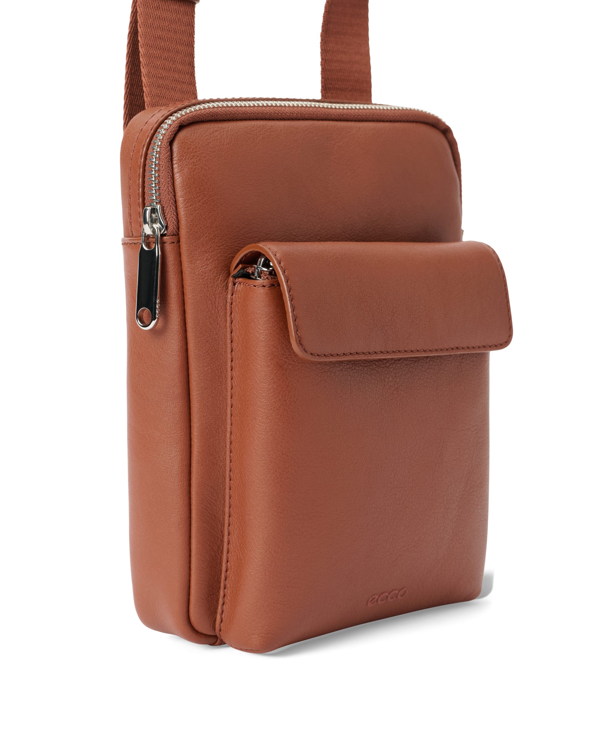 FLAT POUCH CITY CROSSBODY - 브라운 - Detail-1