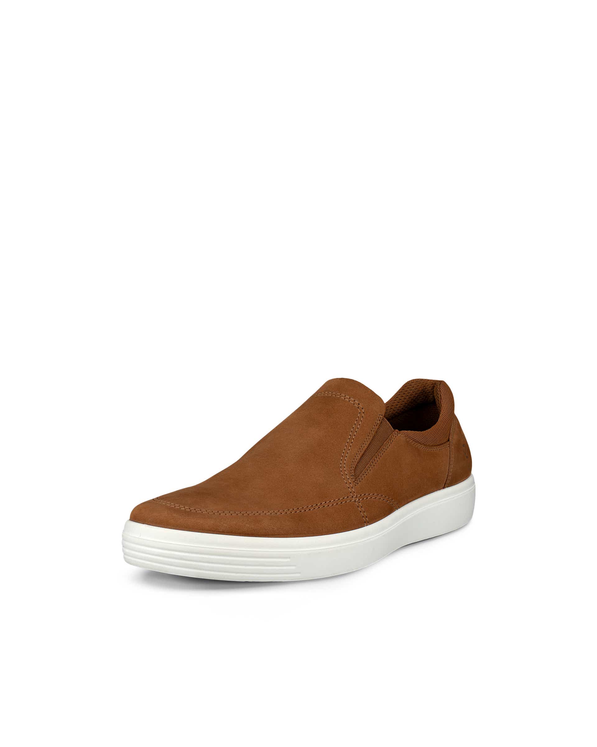 ECCO® CLASSIC SNEAKER chaussures sans lacet en nubuck pour homme - Brun - Main