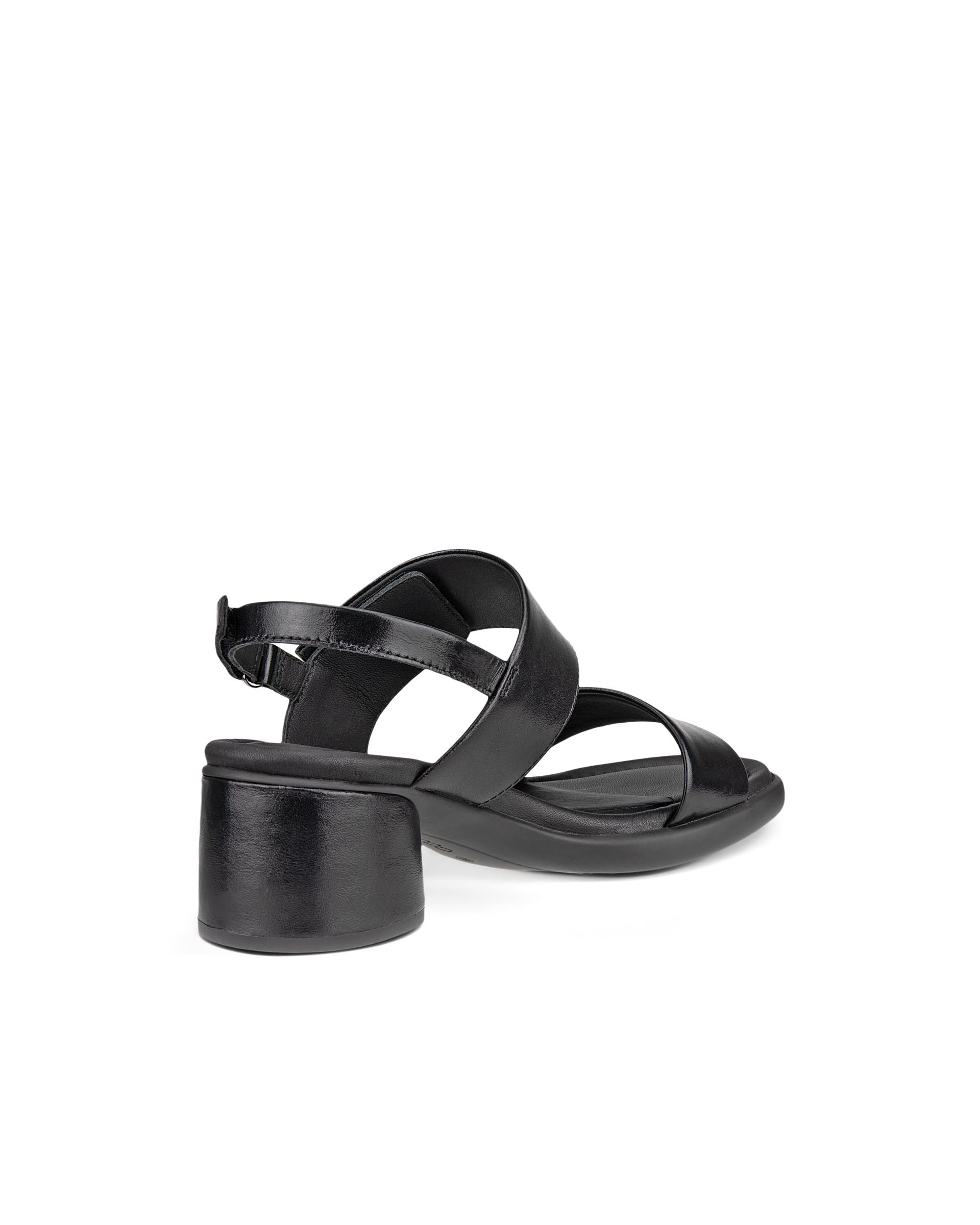 Women's ECCO® Sculpted LX 35 Leather Heeled Sandal - Black - Back