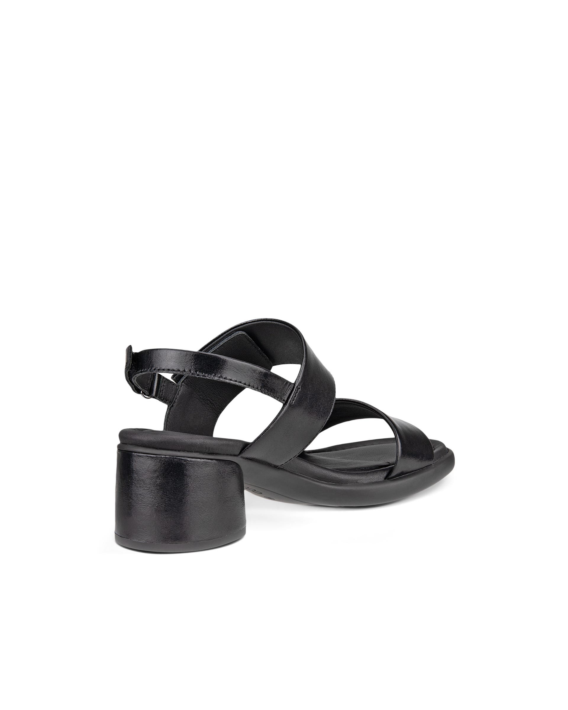 Women's ECCO® Sculpted LX 35 Leather Heeled Sandal - Black - Back