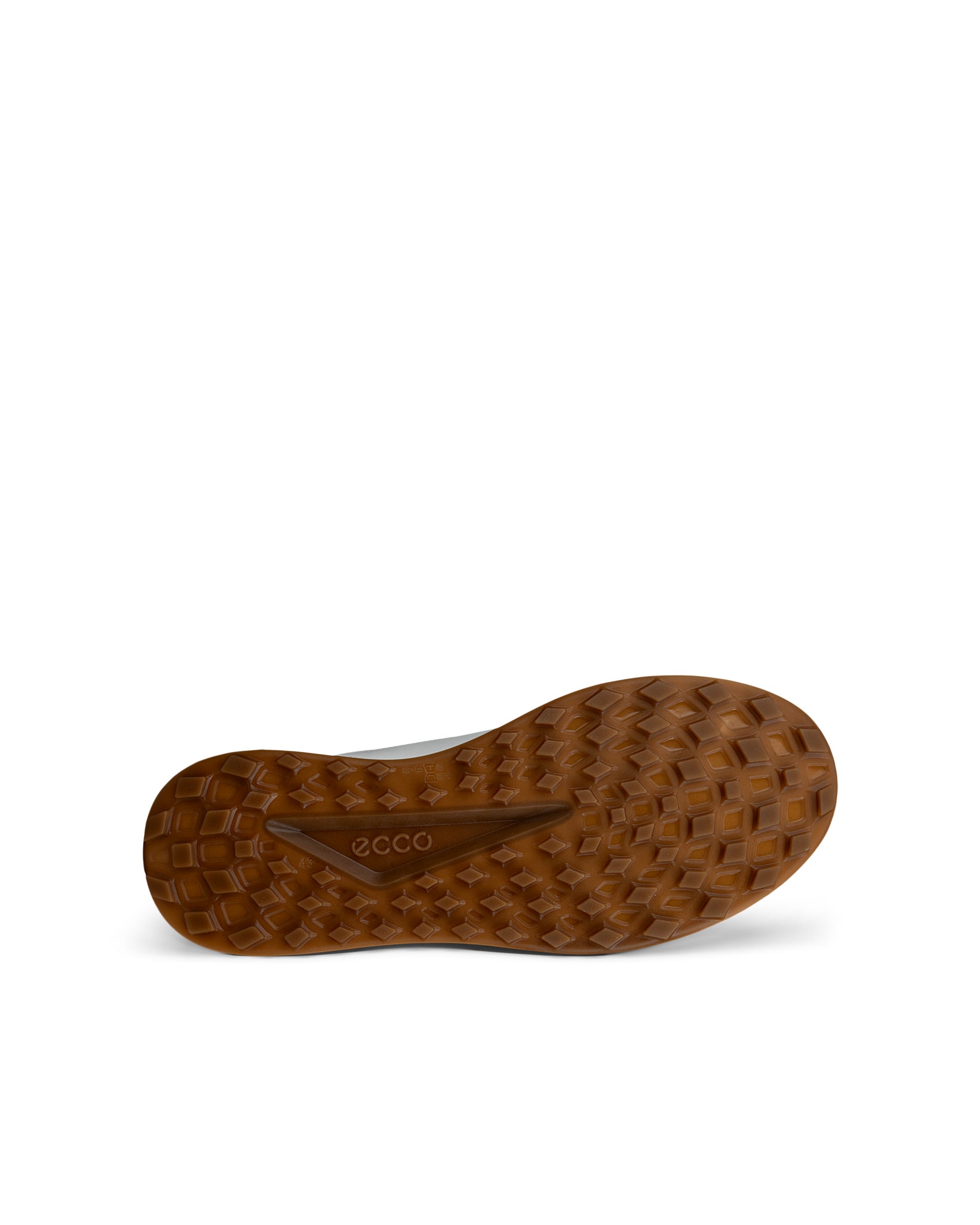 Men's ECCO® Golf Street Vibe Leather Waterproof Golf Shoe - White - Sole