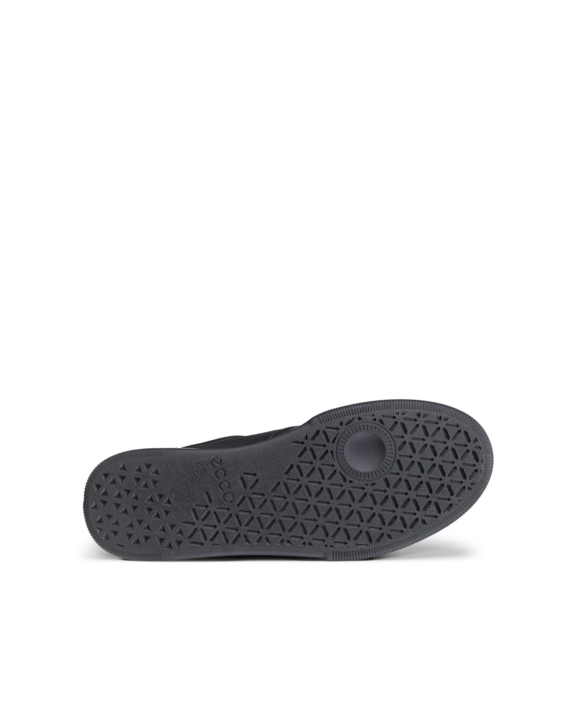 Men's ECCO® STREET COURT Leather Sneaker - Black - Outside