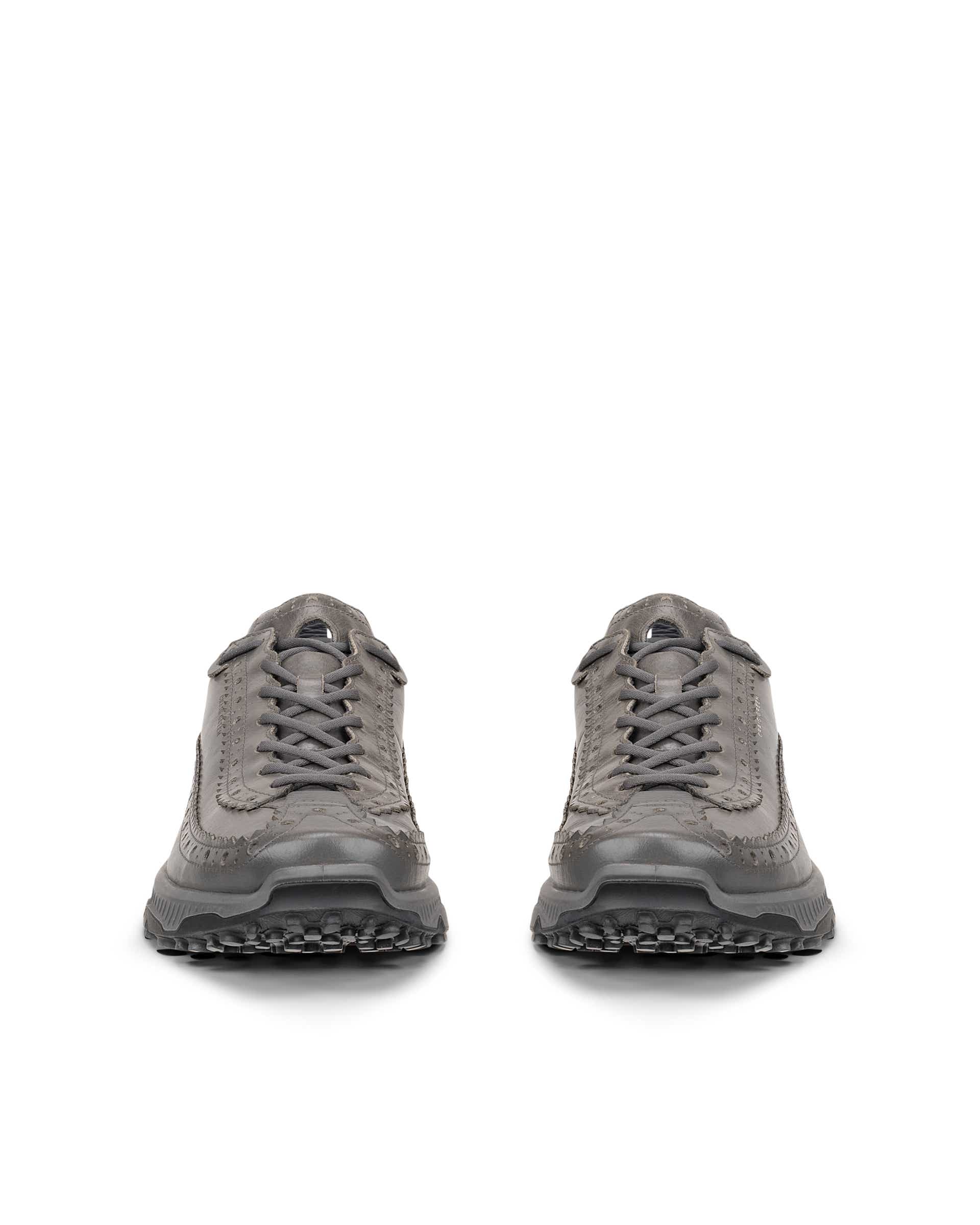 ECCO RECEPTOR XP WOMEN ウィメンズ レザーシューズ - グレー - Front pair