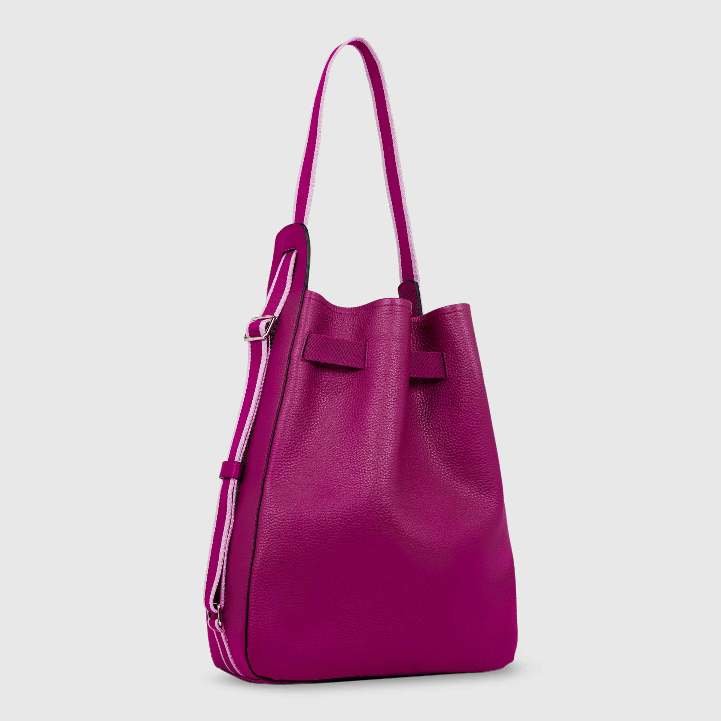 ECCO® Sail Leather Compact Shoulder Bag - Purple - Back
