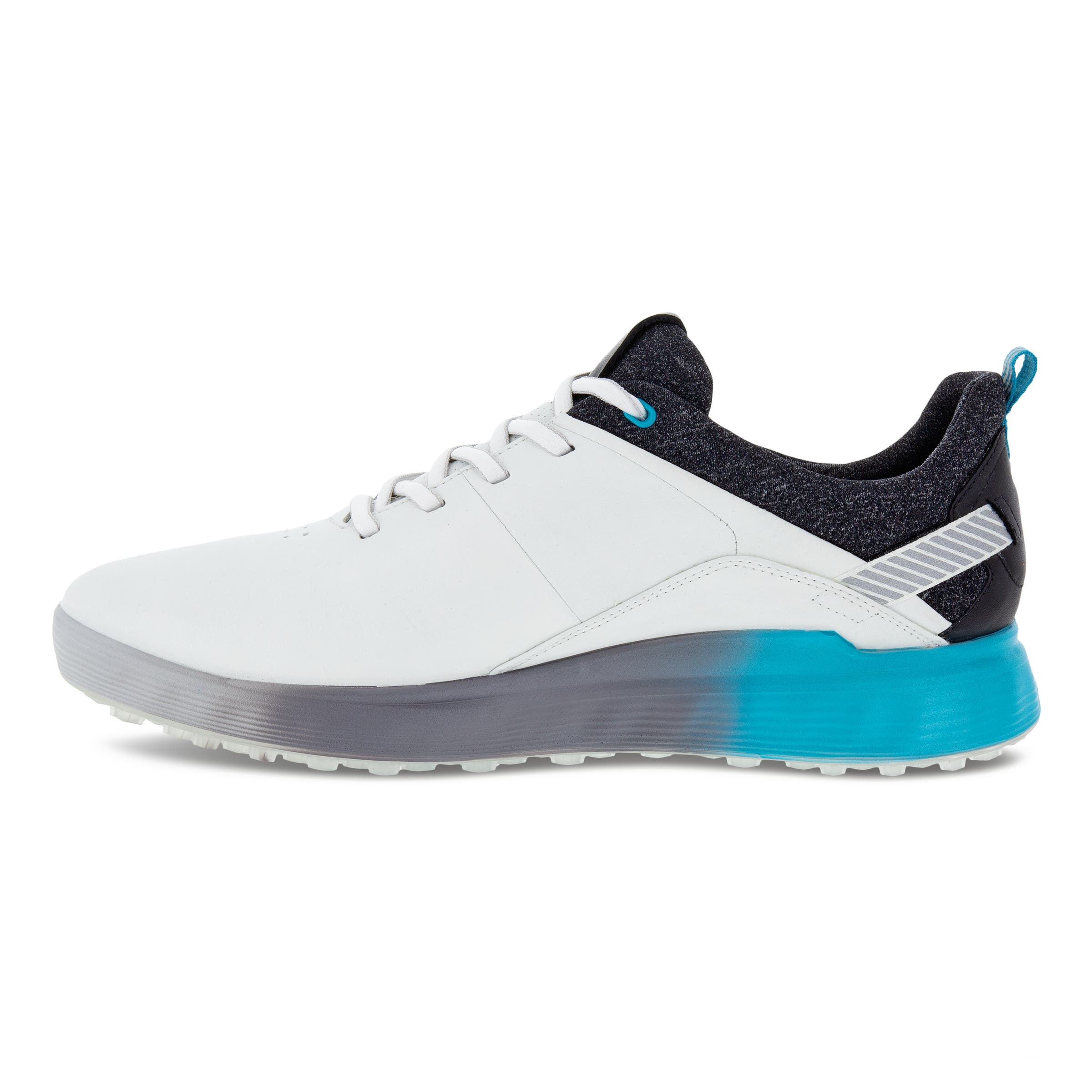 Men's ECCO® Golf S-Three Leather Gore-Tex Shoe - White - Inside