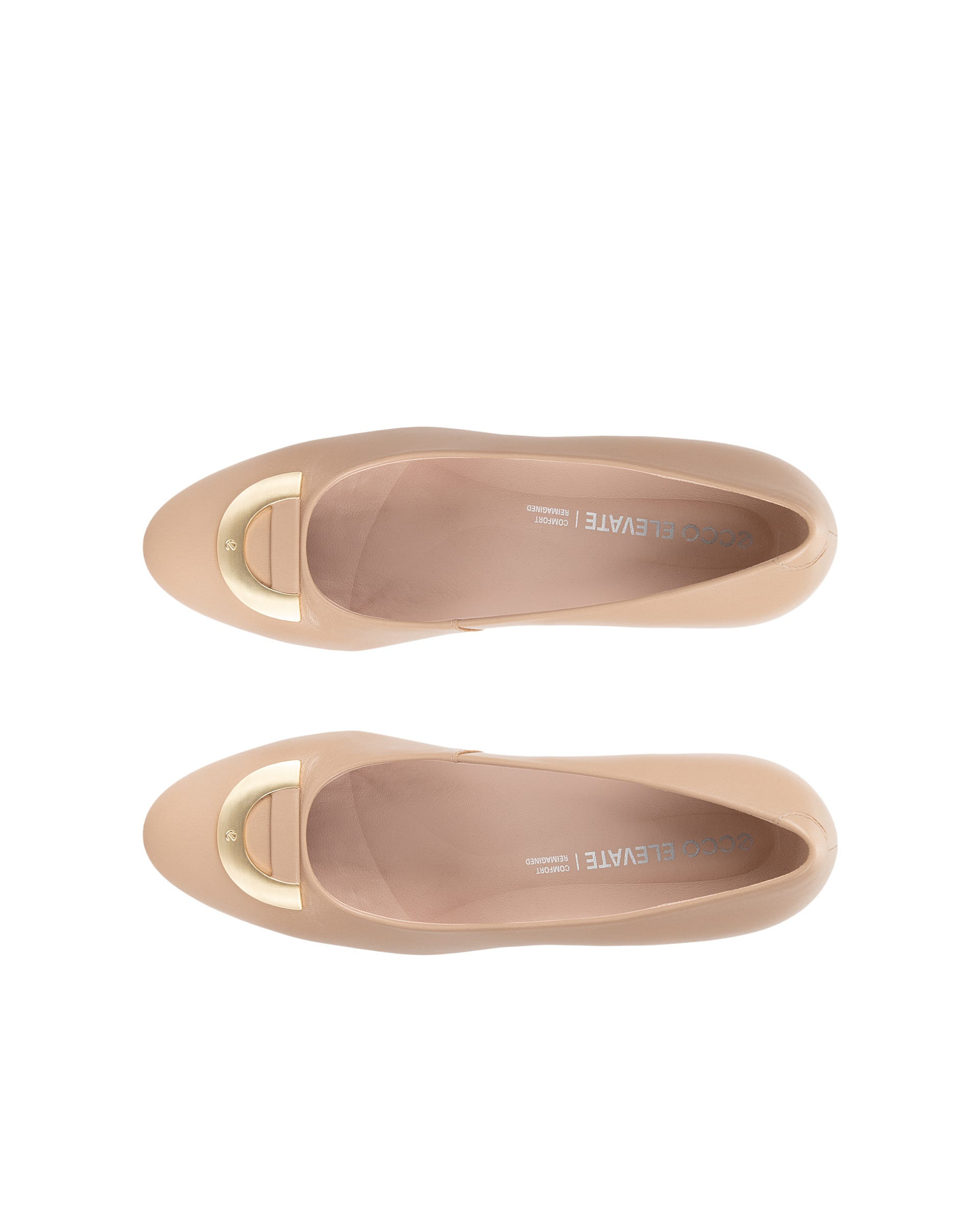 ECCO® ELEVATE 55 escarpins cuir pour femme - Beige - Outside
