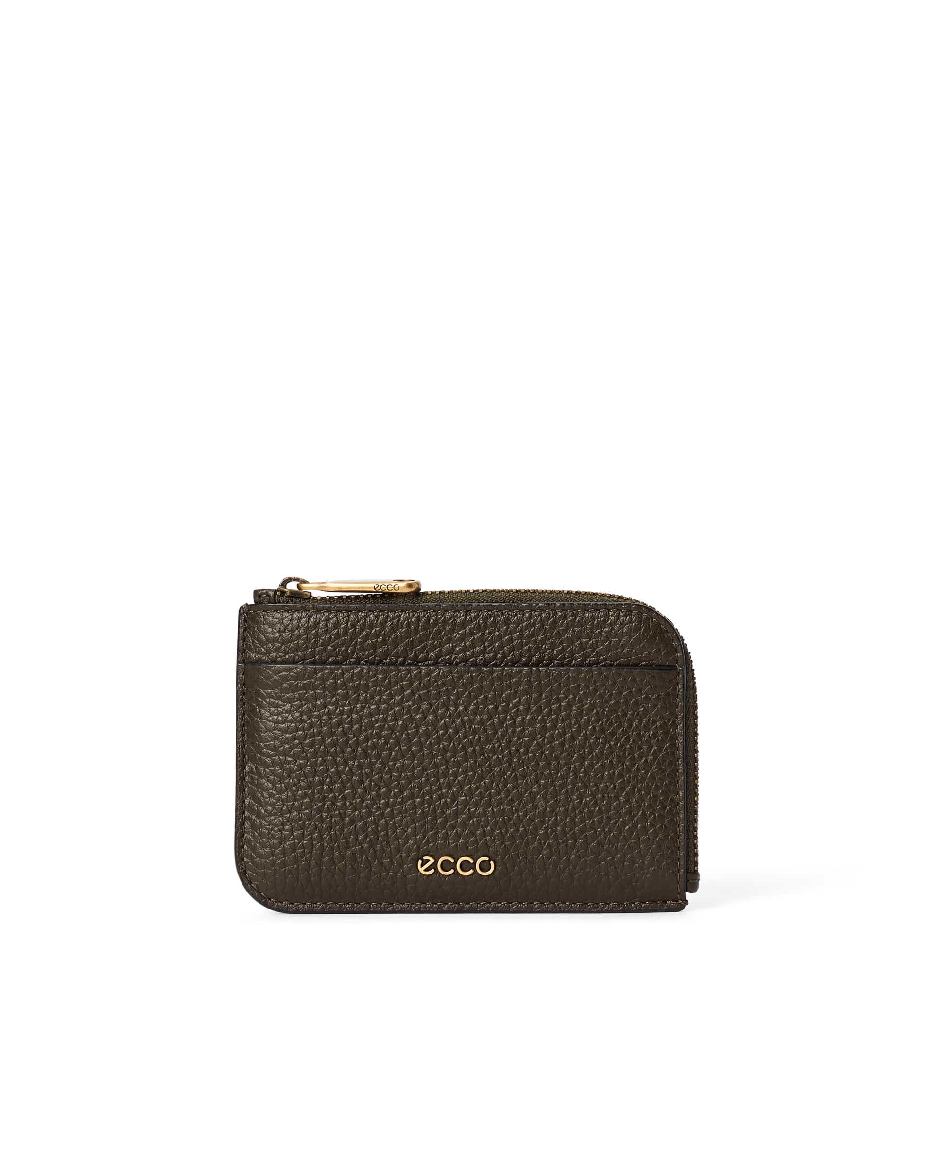 ECCO® CARD CASE ZIPPED kortetui i skinn - Grønn - Main