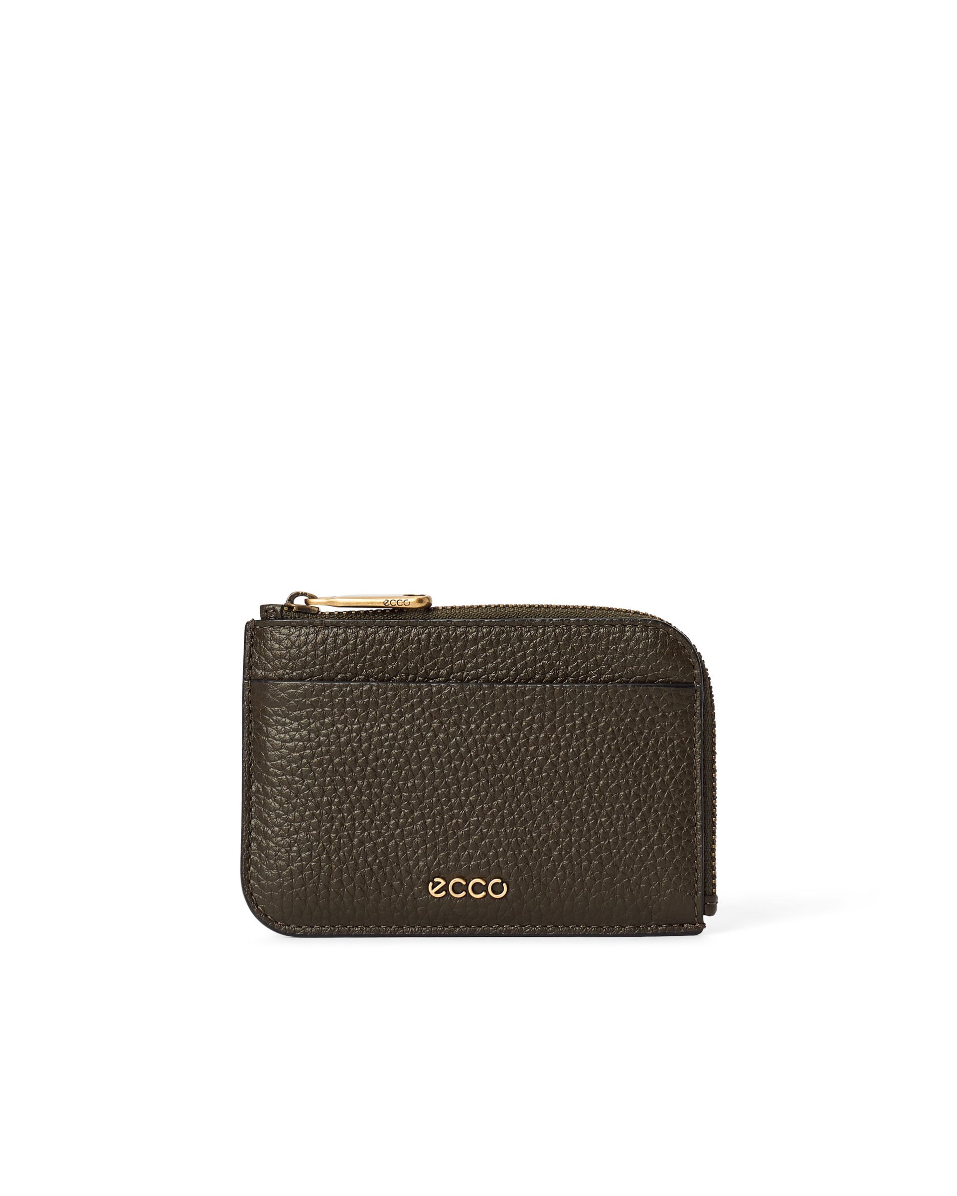 ECCO® CARD CASE ZIPPED kortetui i skinn - Grønn - Main