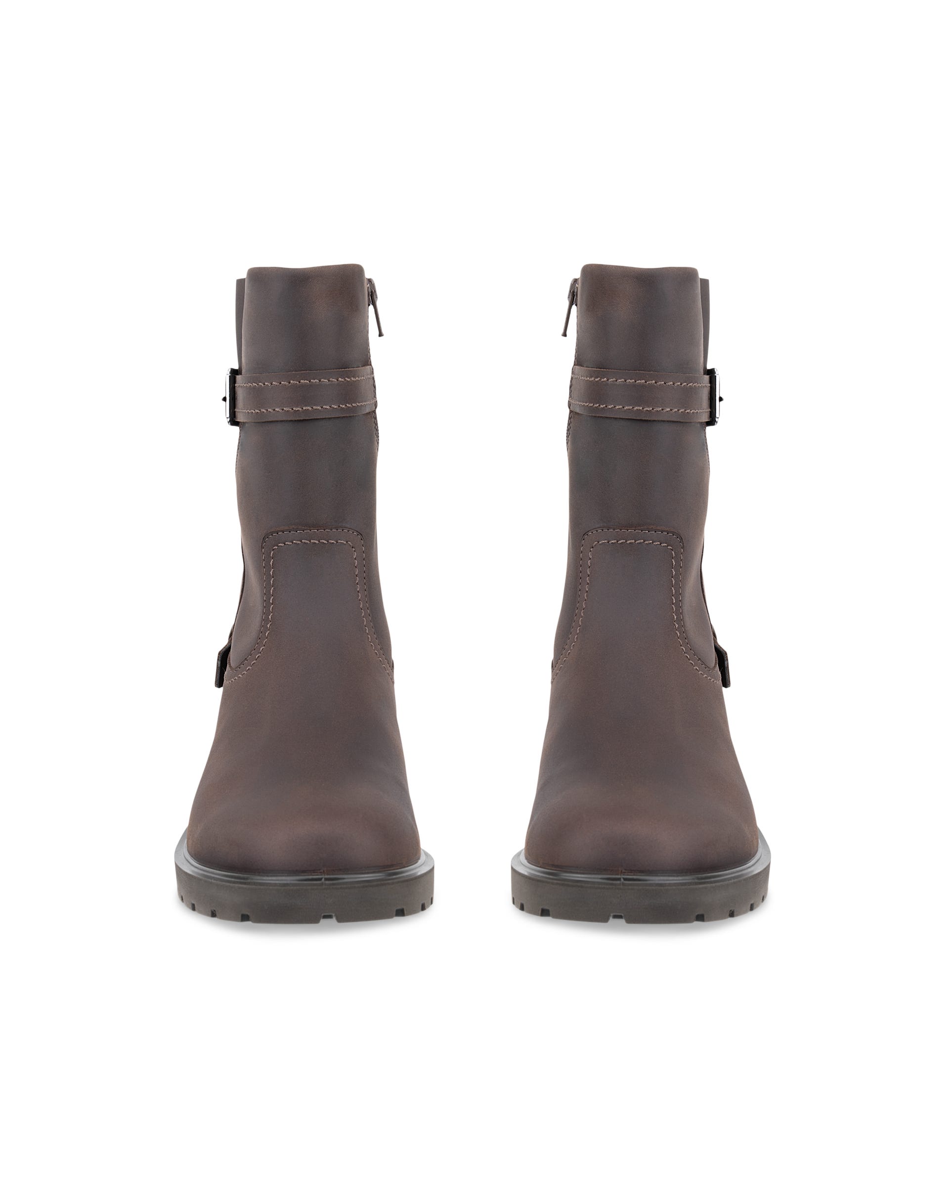 Women's ECCO® METROPOLE VIENNA Nubuck High-Cut Boot - Brown - Outside