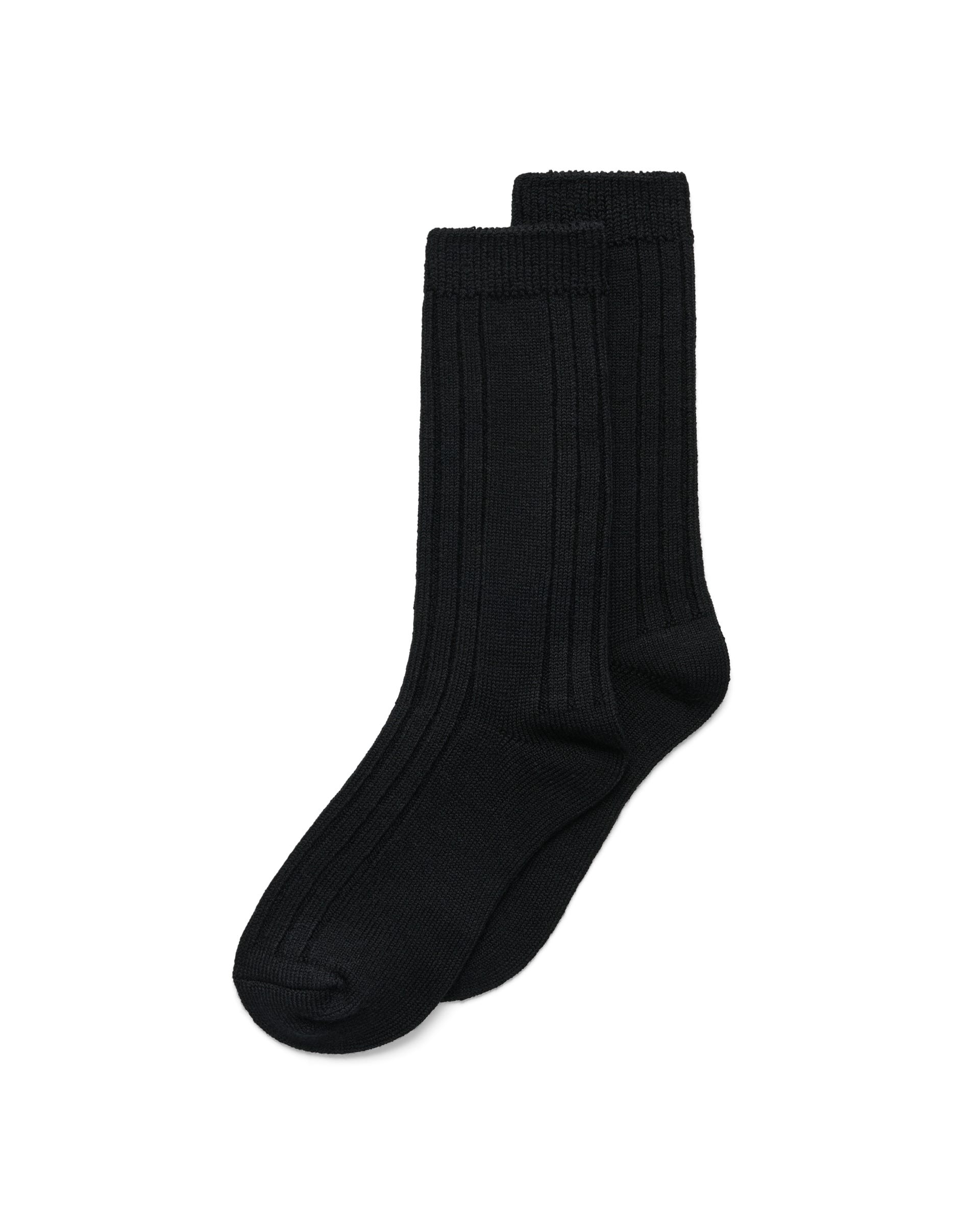 ECCO® Unisex Halbhohe gerippte Socken - Schwarz - Main