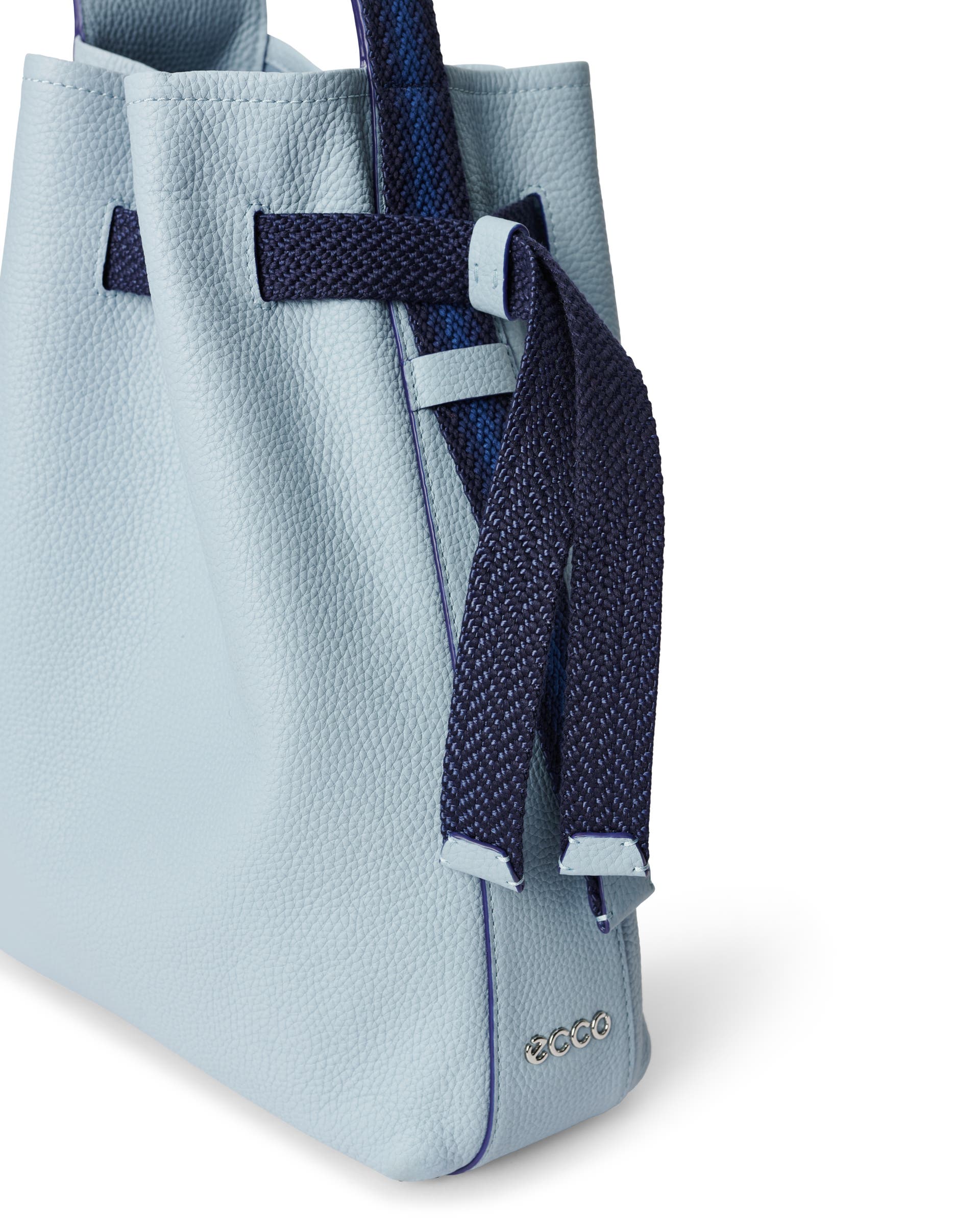 ECCO Sail Medium Pebbled レザーホーボーバッグ - ブルー - Detail-1
