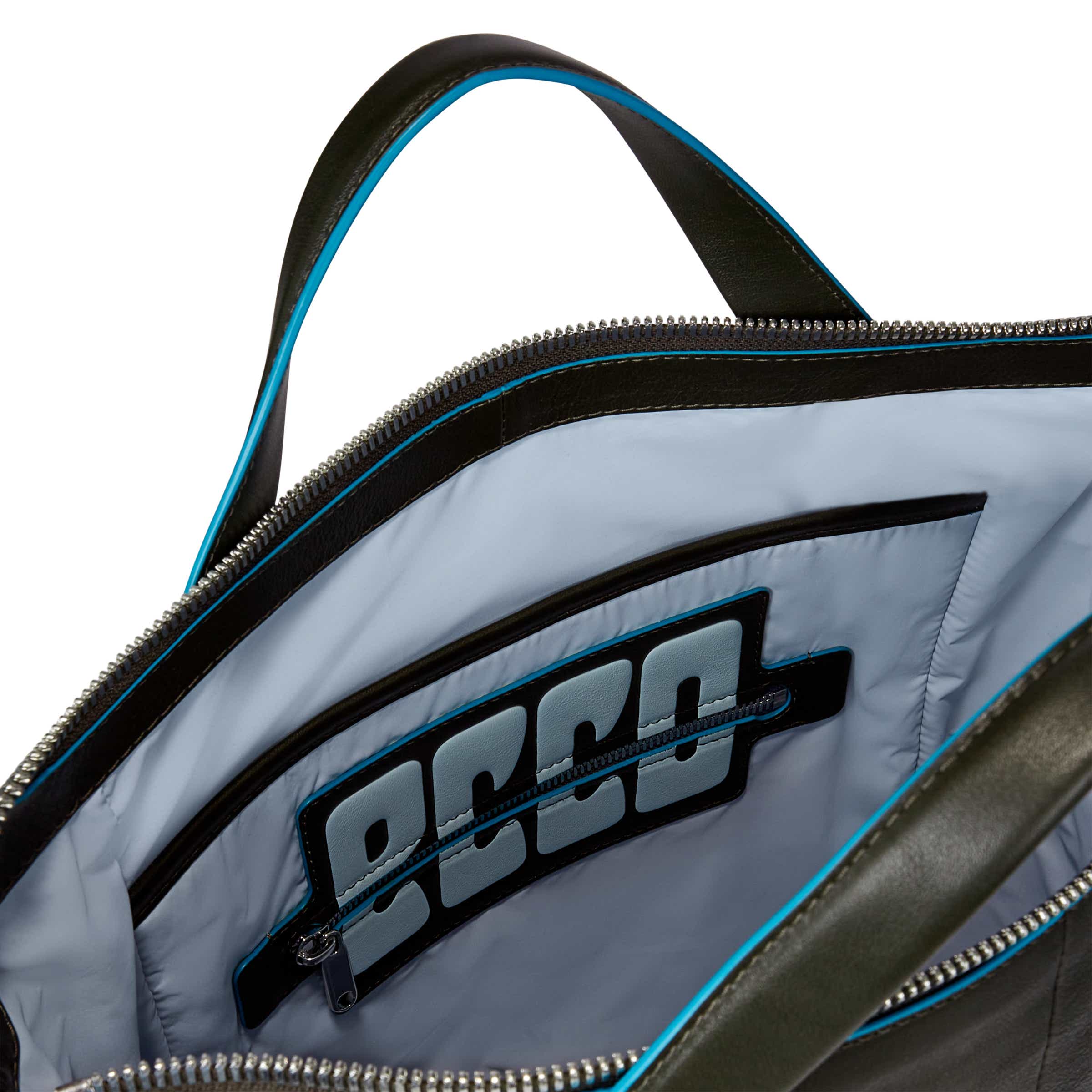 ECCO® E Emblem Leather Tote Bag - Green - Inside