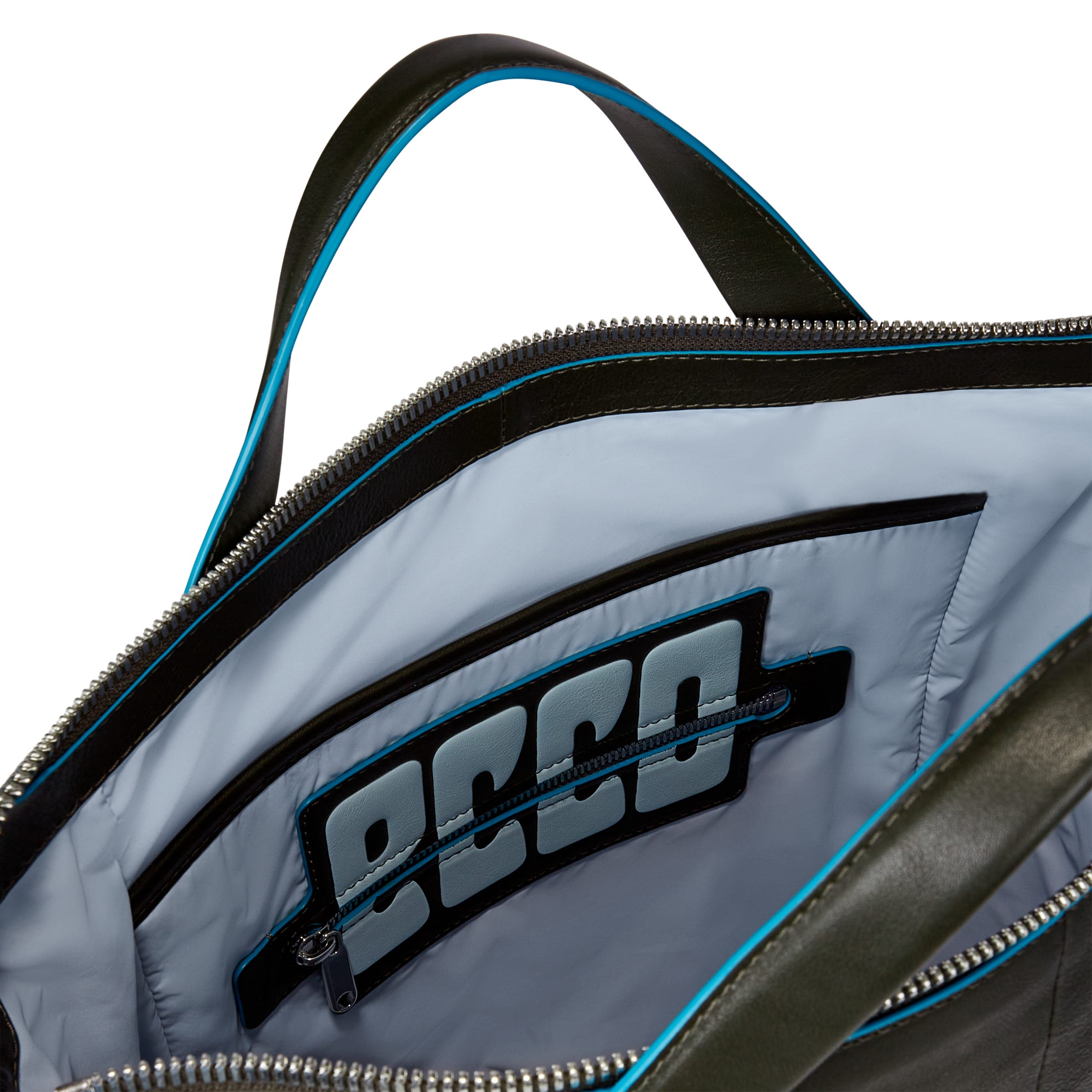 ECCO® E Emblem Leather Tote Bag - Green - Inside