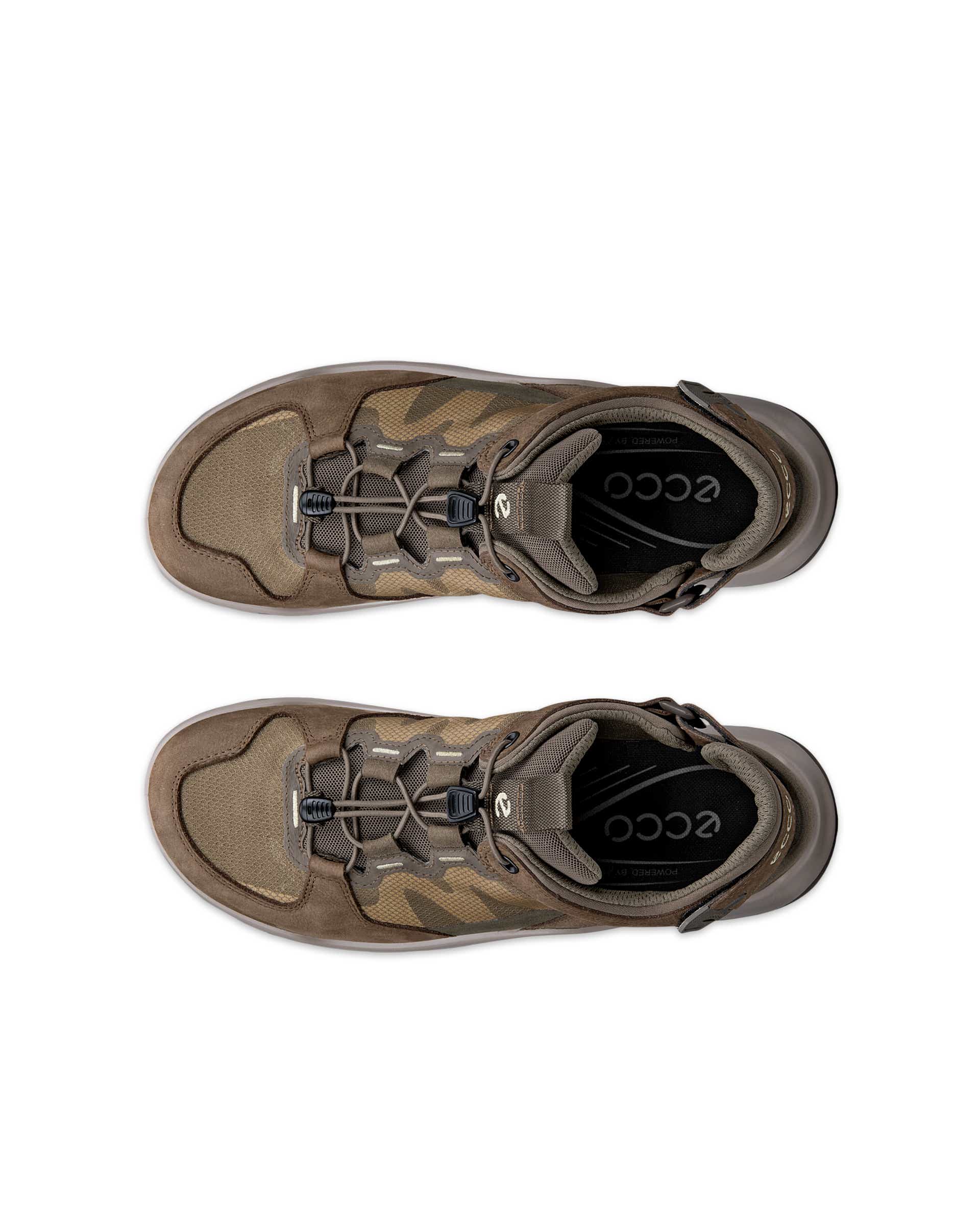 ECCO OFFROAD MEN メンズ レザーサンダル - ブラウン - Top left pair