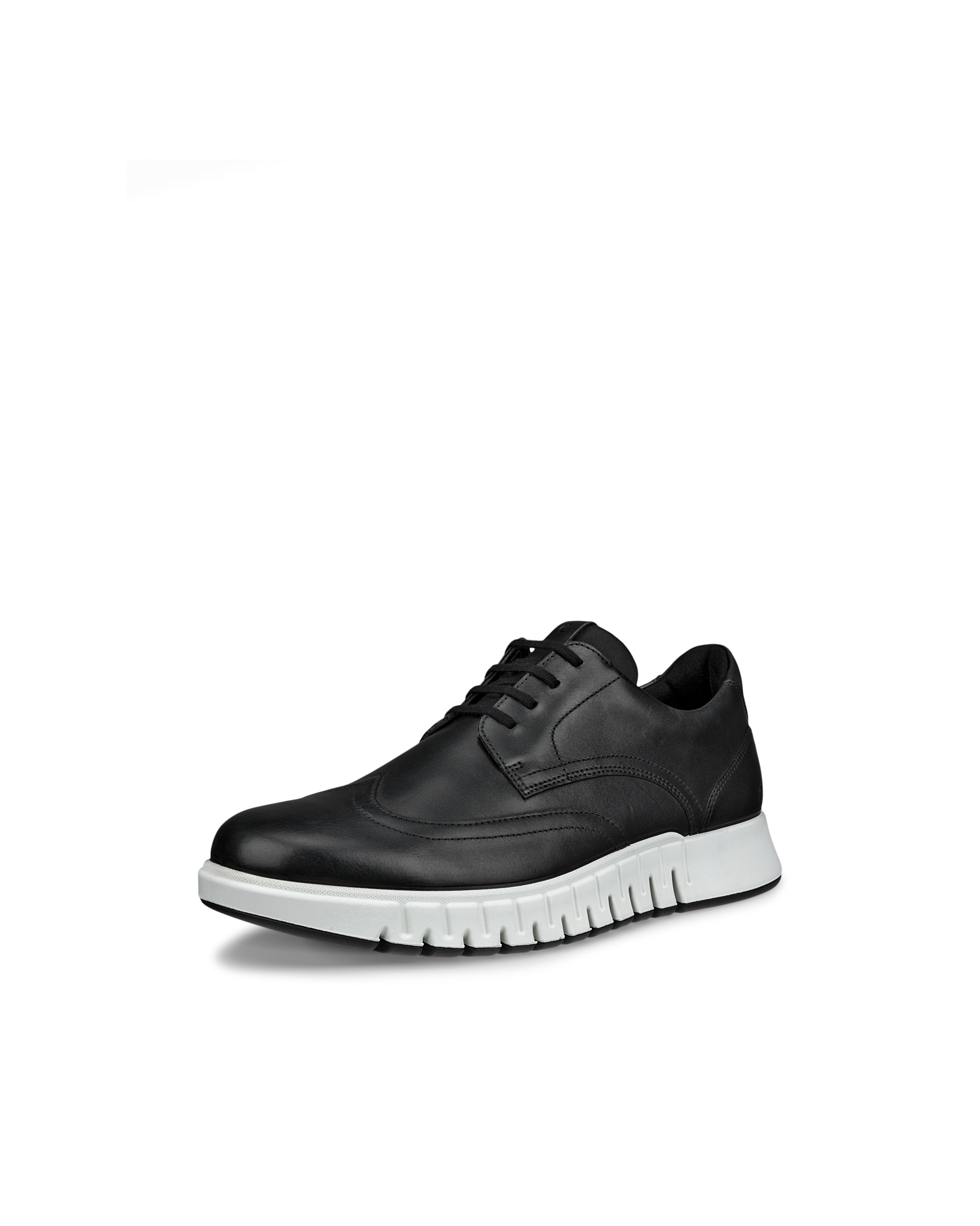 ECCO® Gruuv Studio chaussures sans lacet en cuir pour homme - Noir - Main