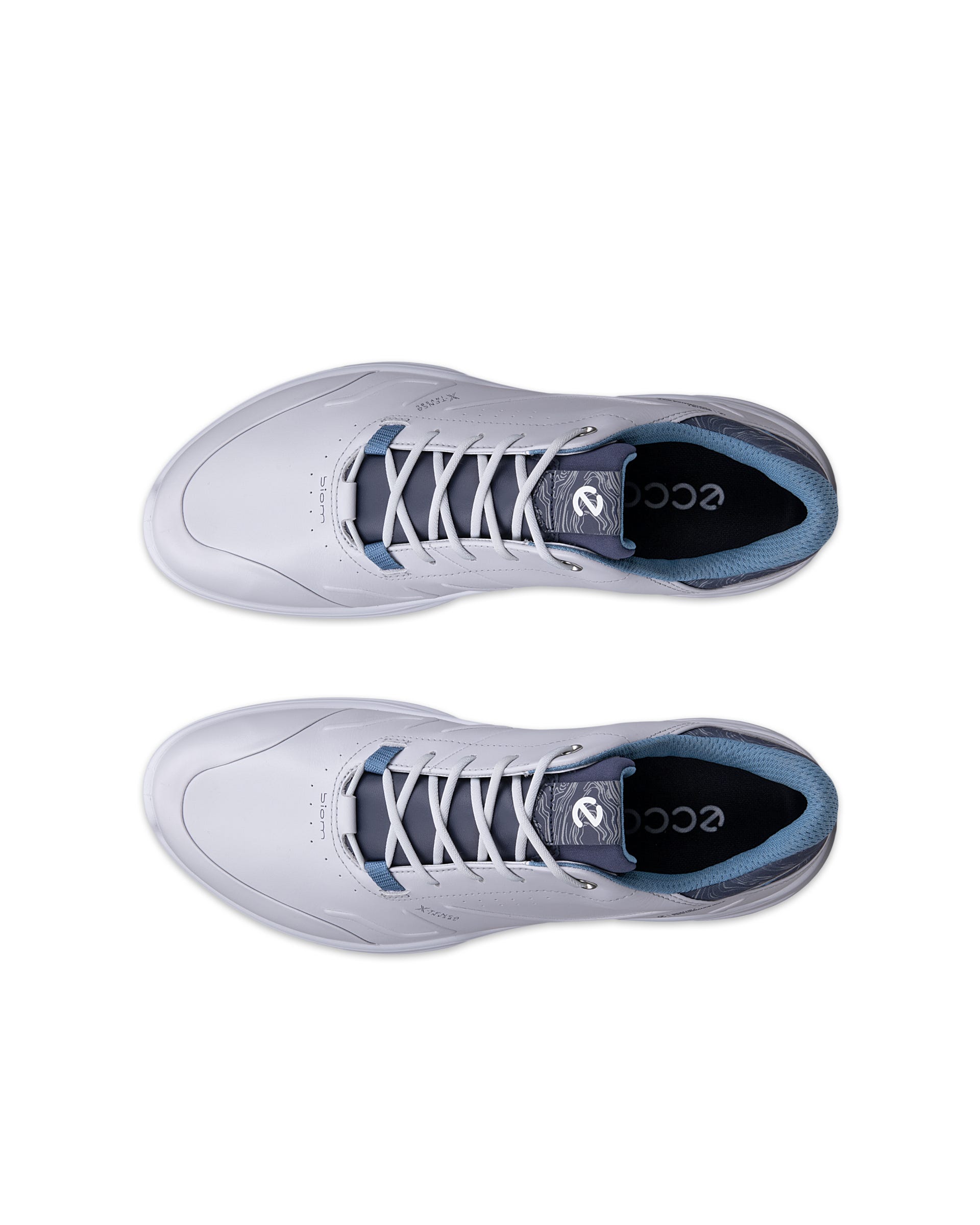 Men's ECCO® Golf Biom H6 Leather Waterproof Golf Shoe - Gray - Outside