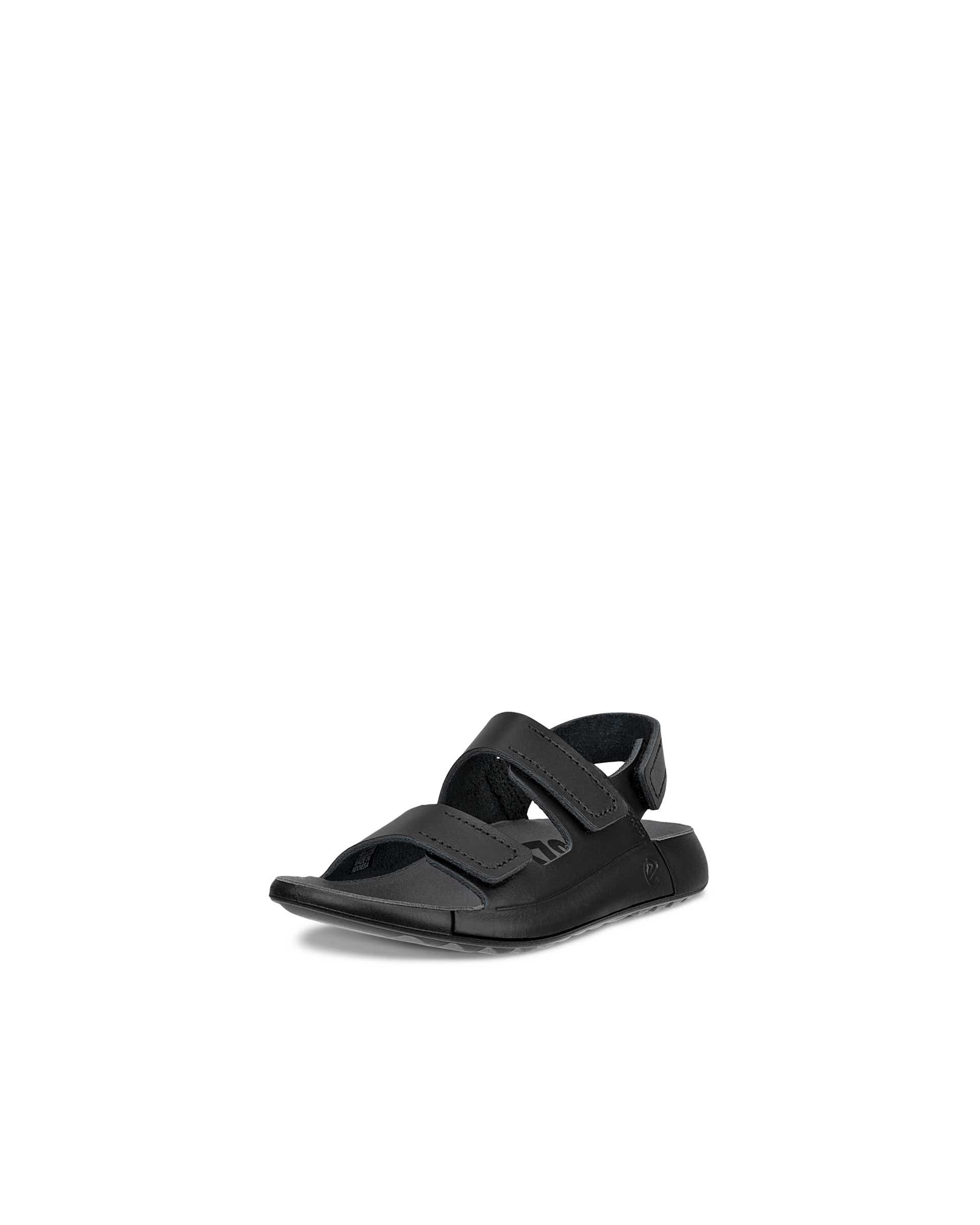 ECCO® Cozmo sandale en cuir deux brides pour enfant - Noir - Main