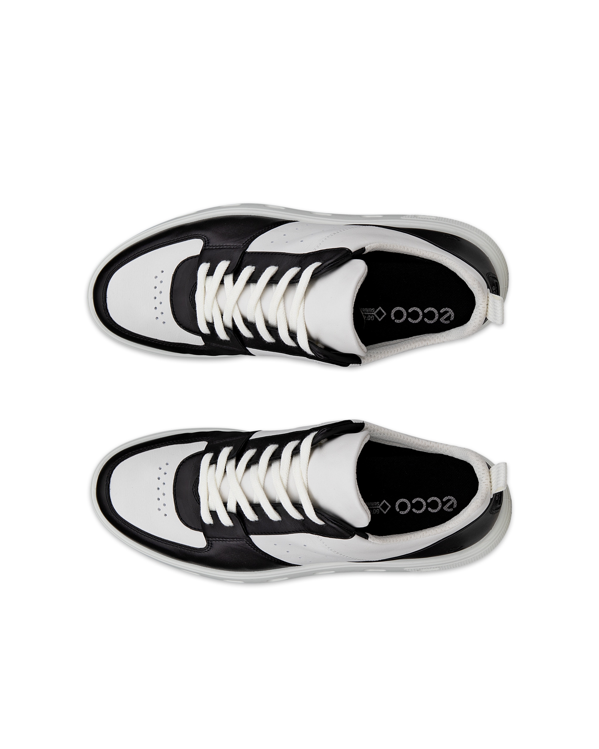 ECCO STREET 720 GTX WOMEN'S SNEAKER - Black - Top left pair