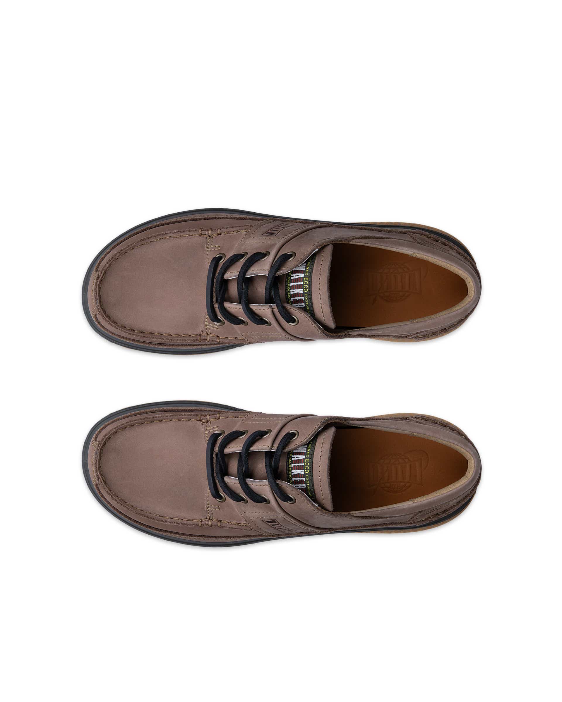 ECCO WALKER 3.0 MEN メンズ レザーシューズ - ブラウン - Top left pair