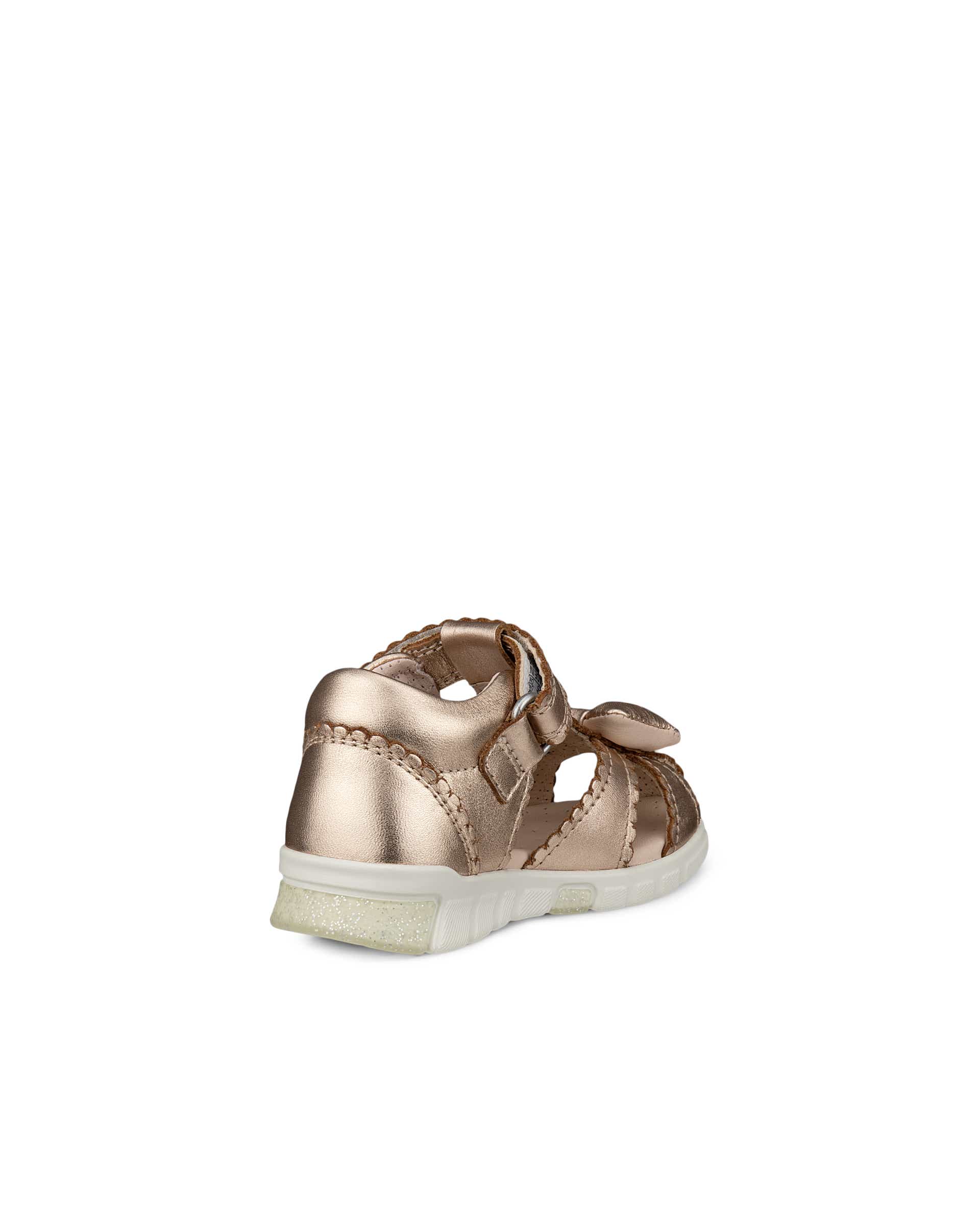 ECCO® MINI STRIDE SANDAL sailor sandaler i læder til børn - Guld - Back