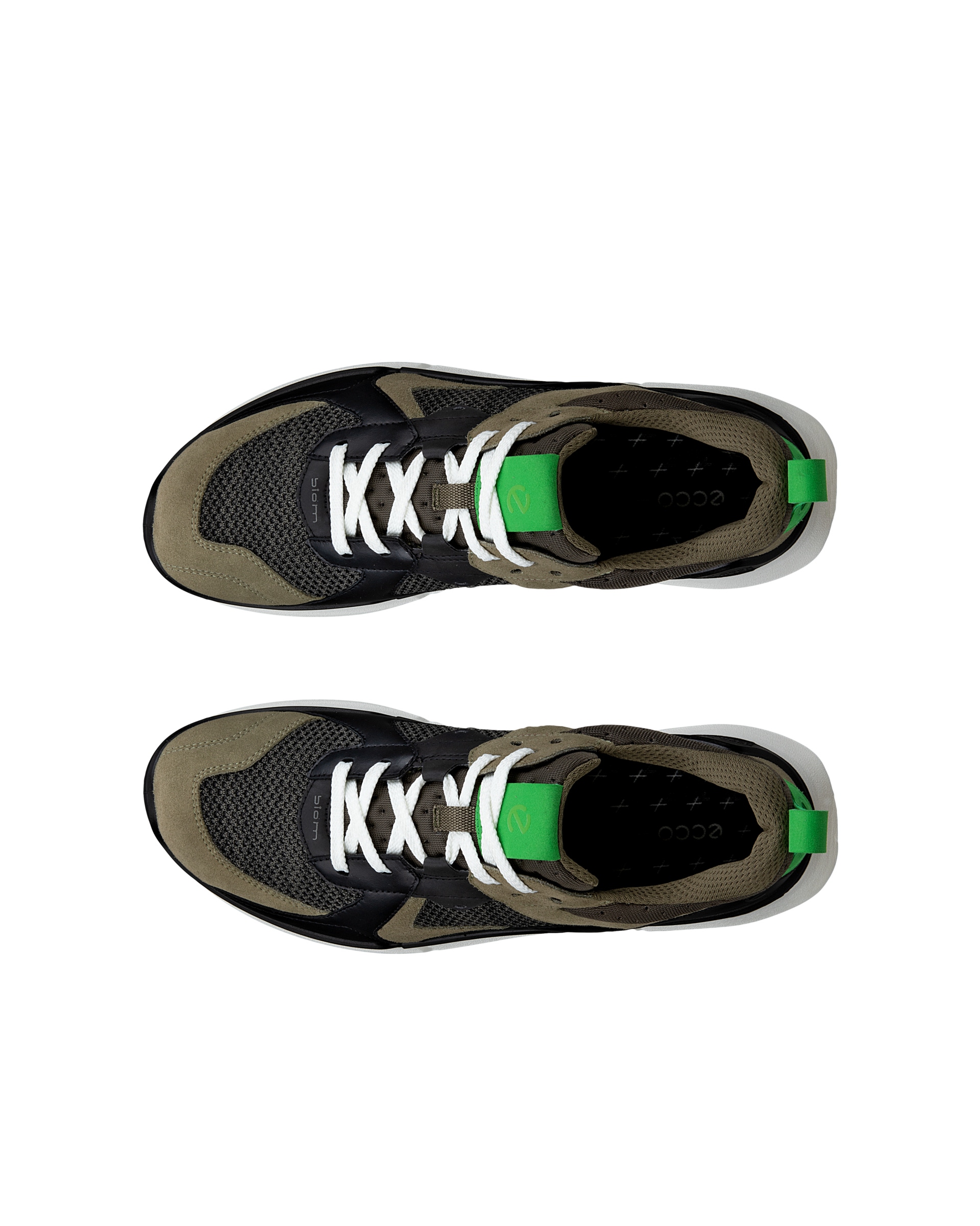 ECCO Men's BIOM 2.2 Low Lea - Green - Top left pair