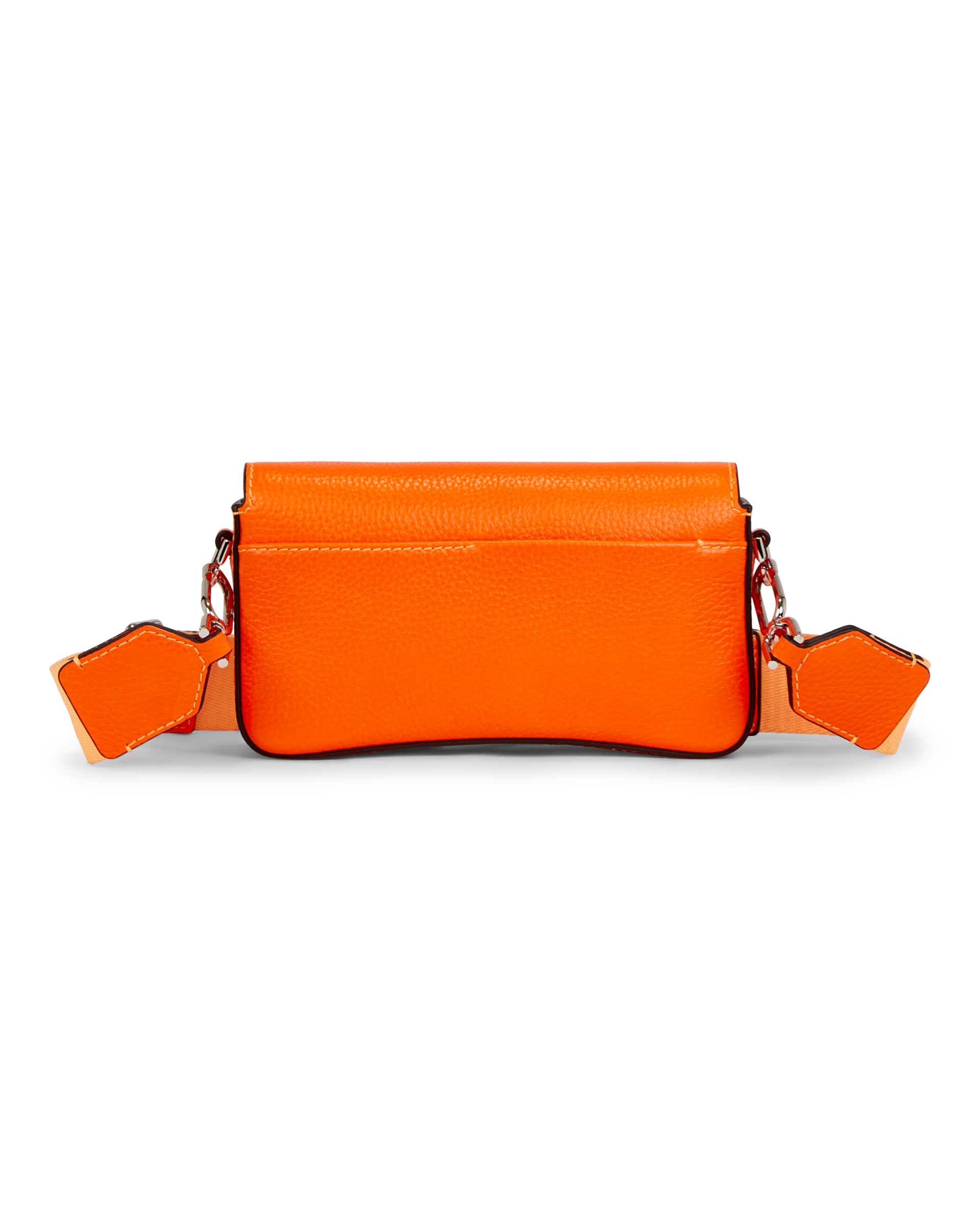 ECCO® Pinch Small Pebbled Leather Pinch Crossbody Bag | Orange