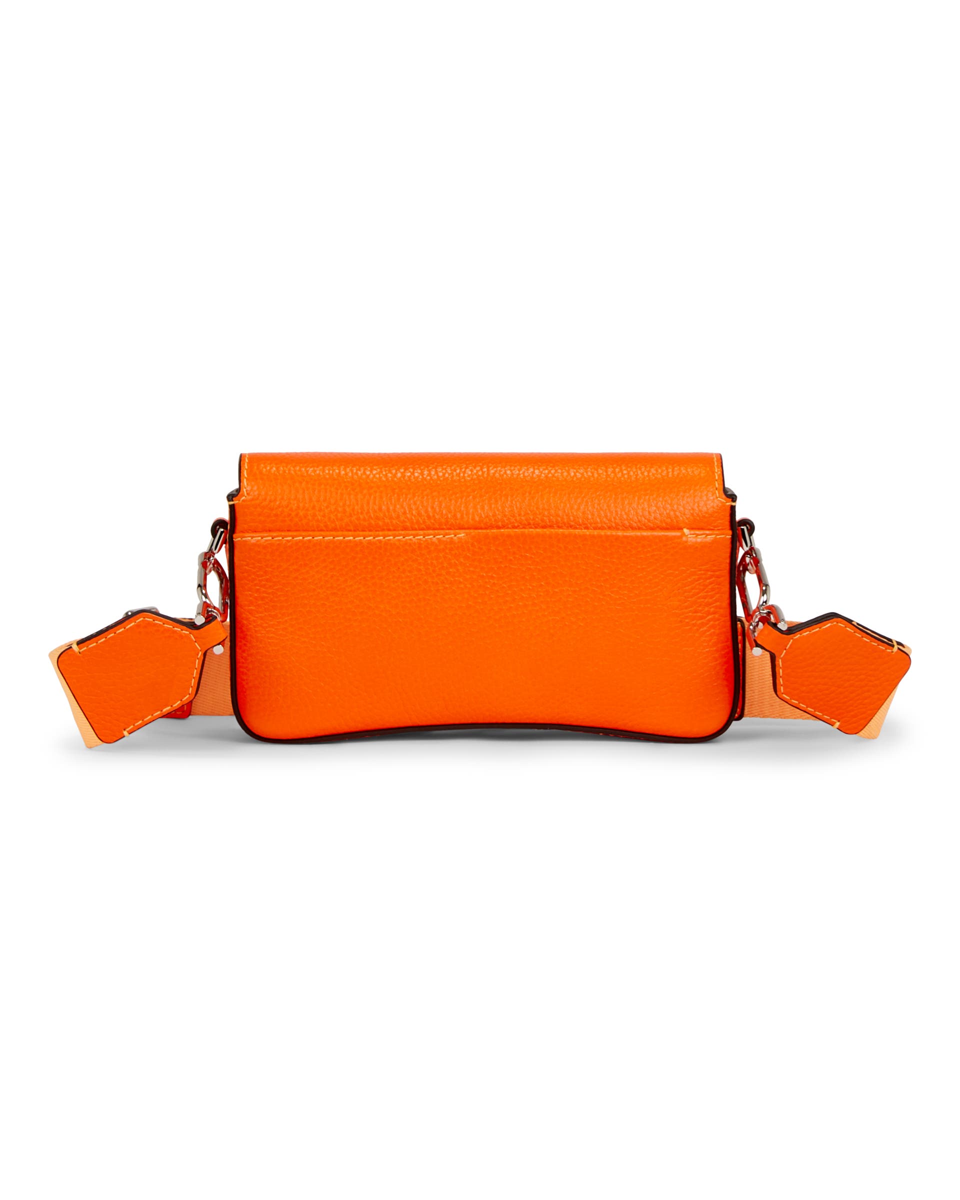 ECCO® Pinch Small Pebbled Leather Pinch Crossbody Bag - Orange - Back