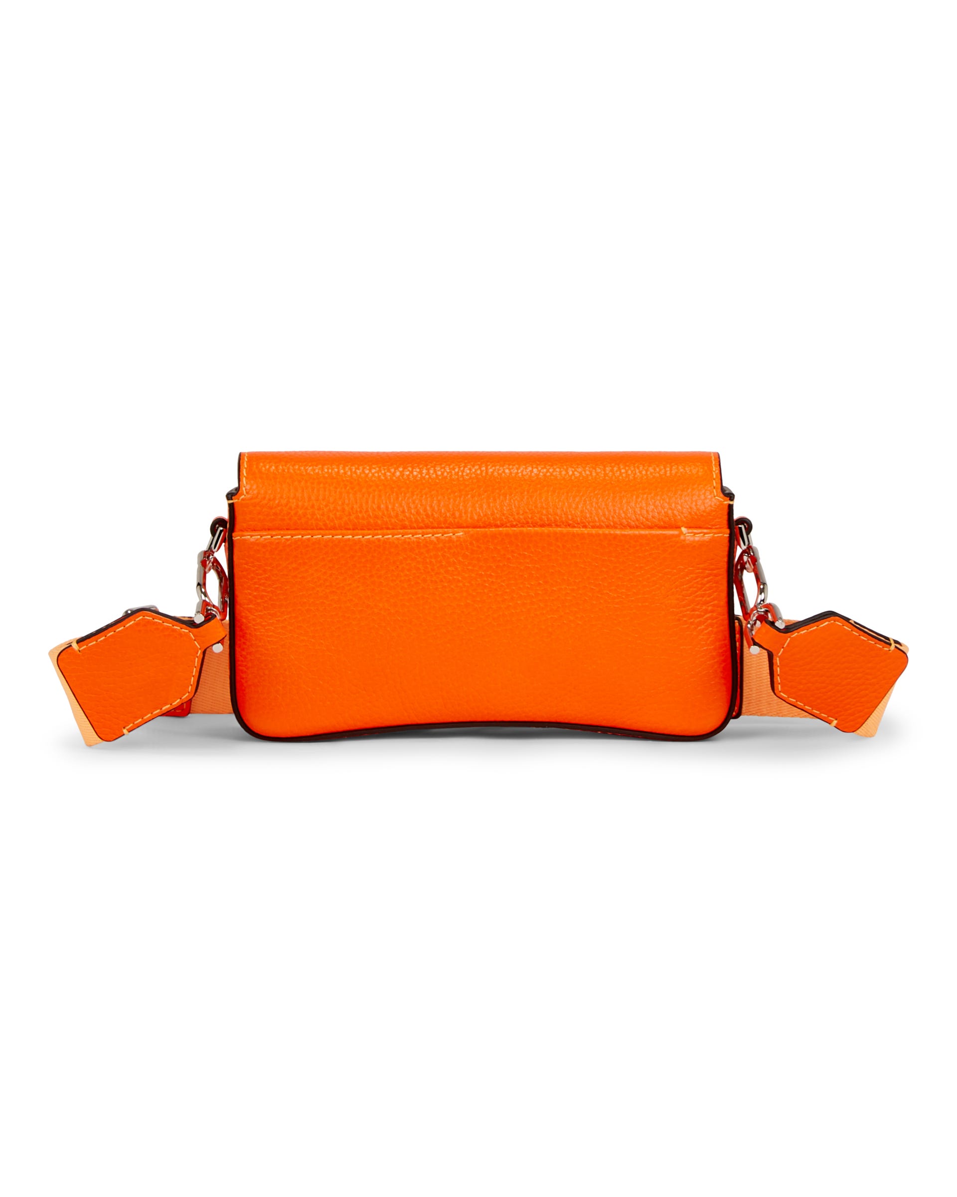 ECCO® Pinch Small Pebbled Leather Pinch Crossbody Bag - Orange - Back