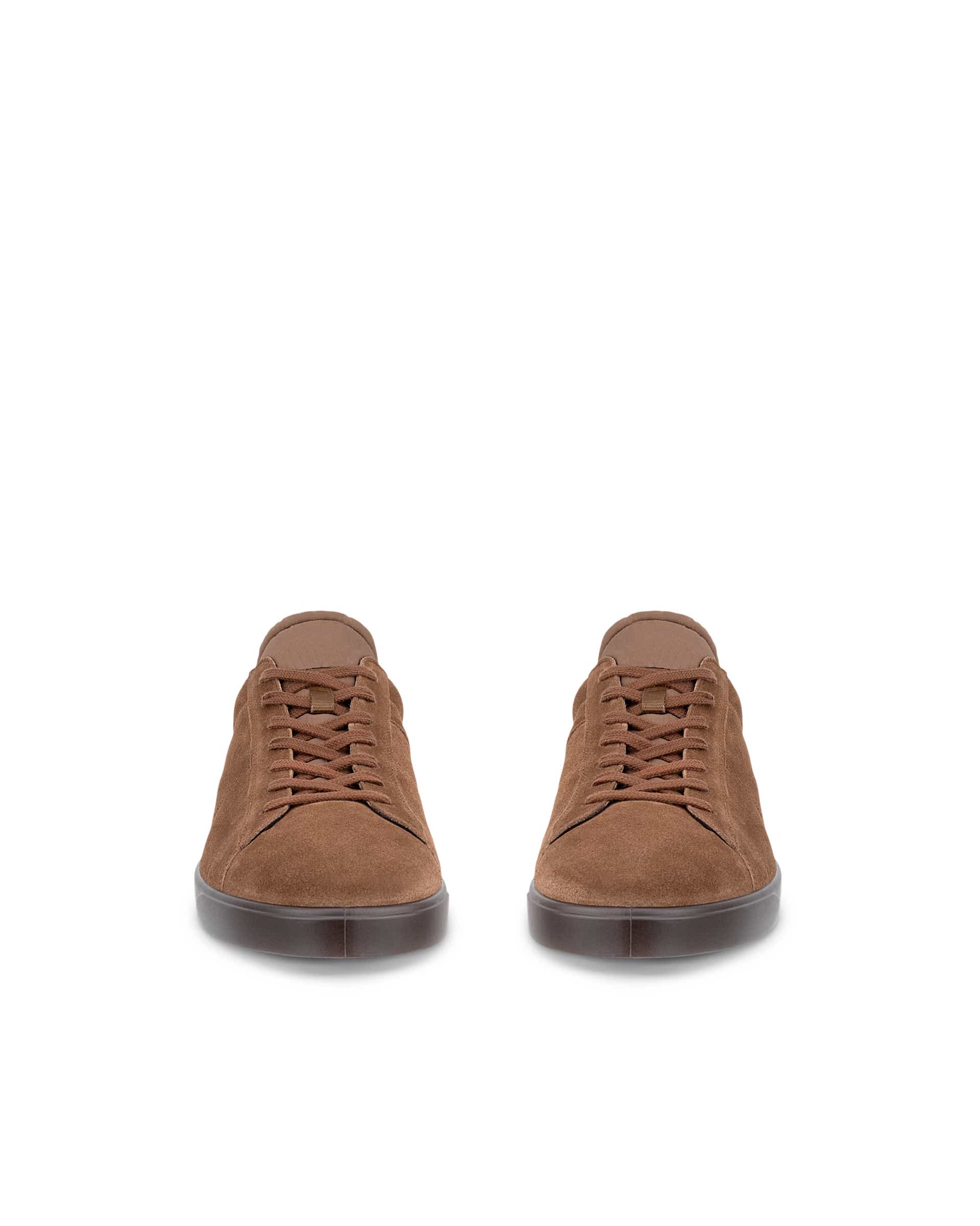 ECCO® STREET LITE heren suède sneaker - Bruin - Front pair