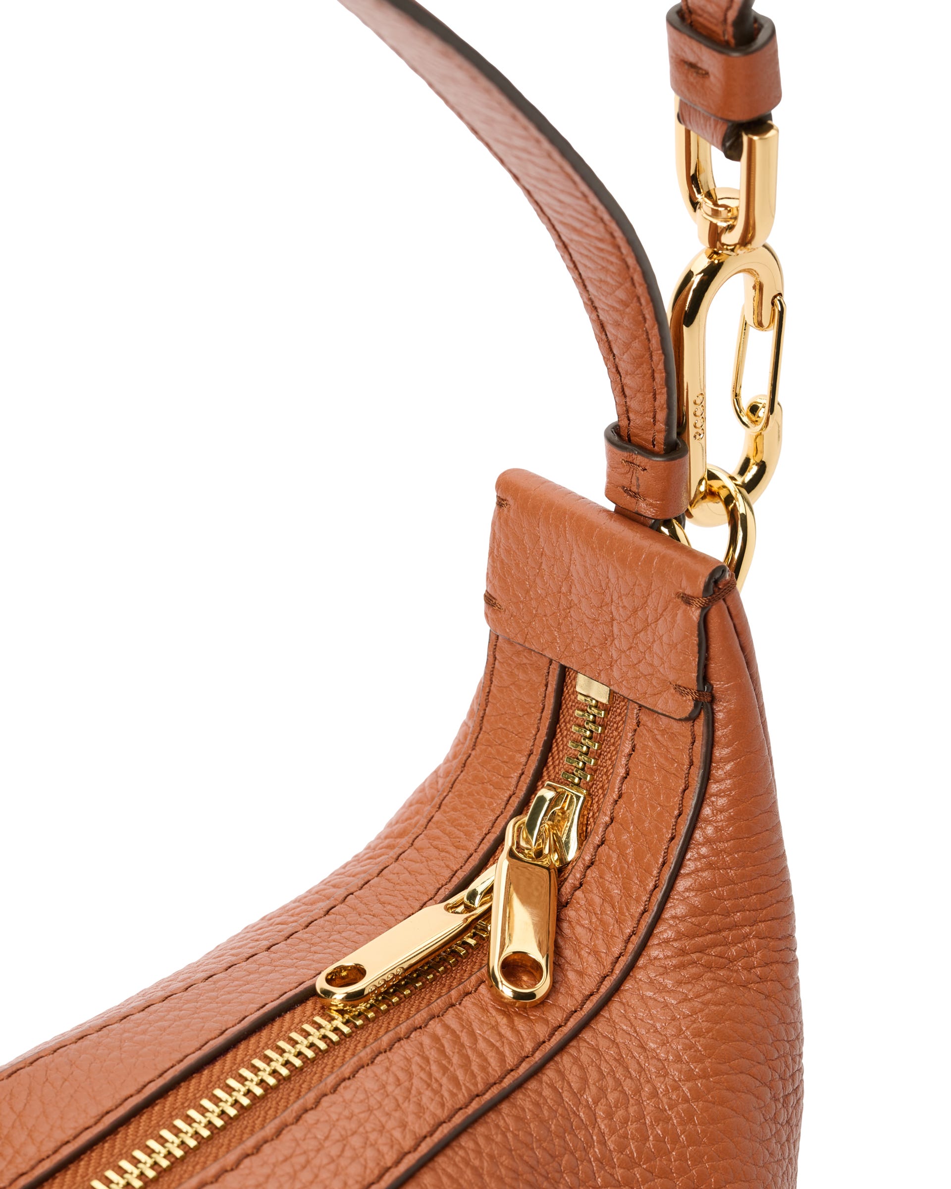 ECCO® Small Hobo Leather Shoulder & Crossbody Bag | Brown