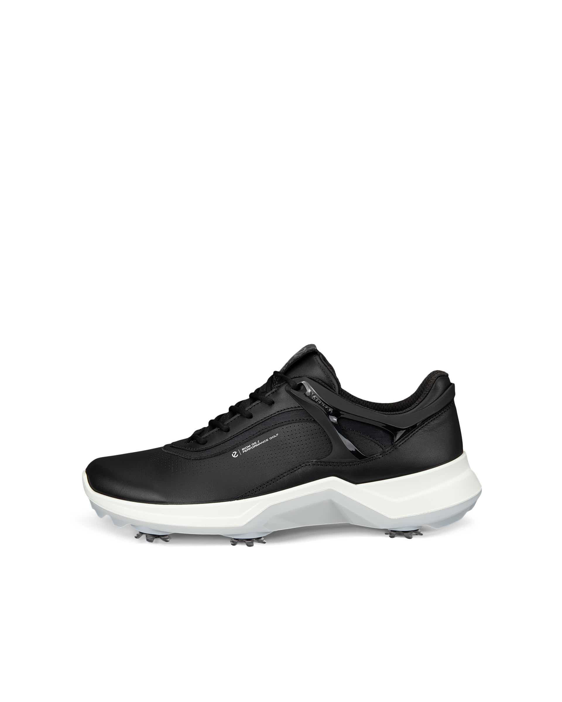 Men's ECCO® Golf Biom G5 Leather Cleated Waterproof Golf Shoe - Black - Outside