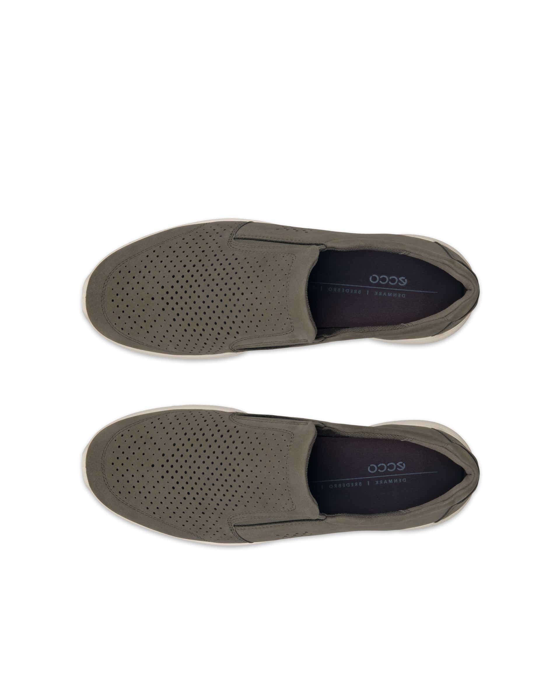 ECCO® Irving Heren nubuck instapper - Groen - Top left pair