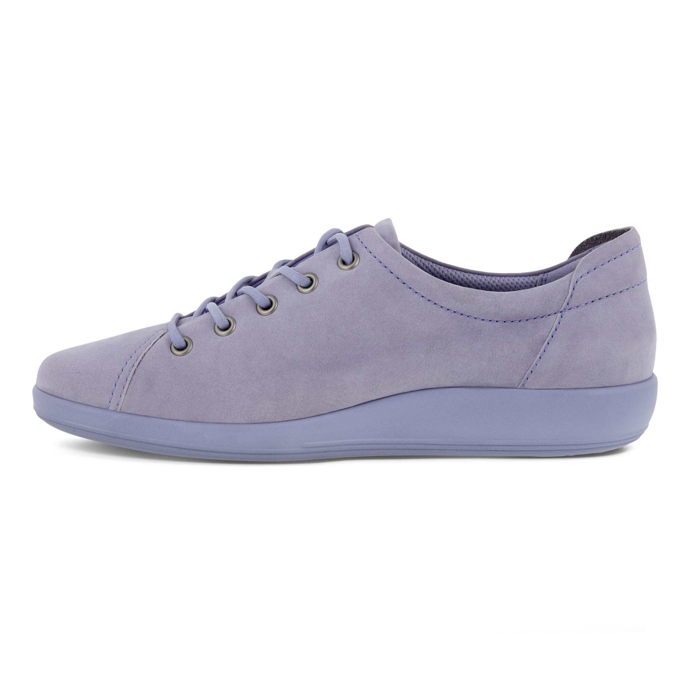 Women's ECCO® Soft 2.0 Nubuck Walking Shoe - Purple - Inside