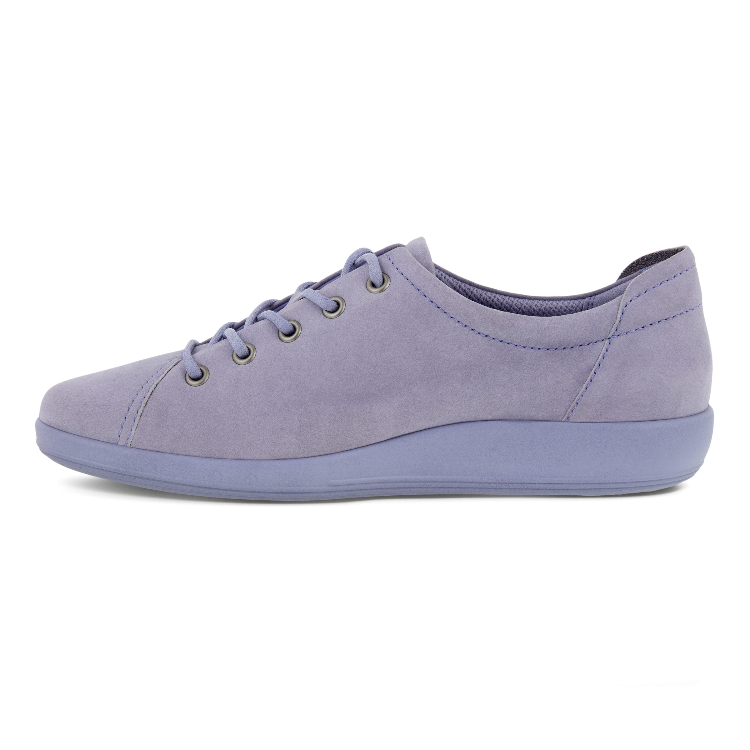 Women's ECCO® Soft 2.0 Nubuck Walking Shoe - Purple - Inside