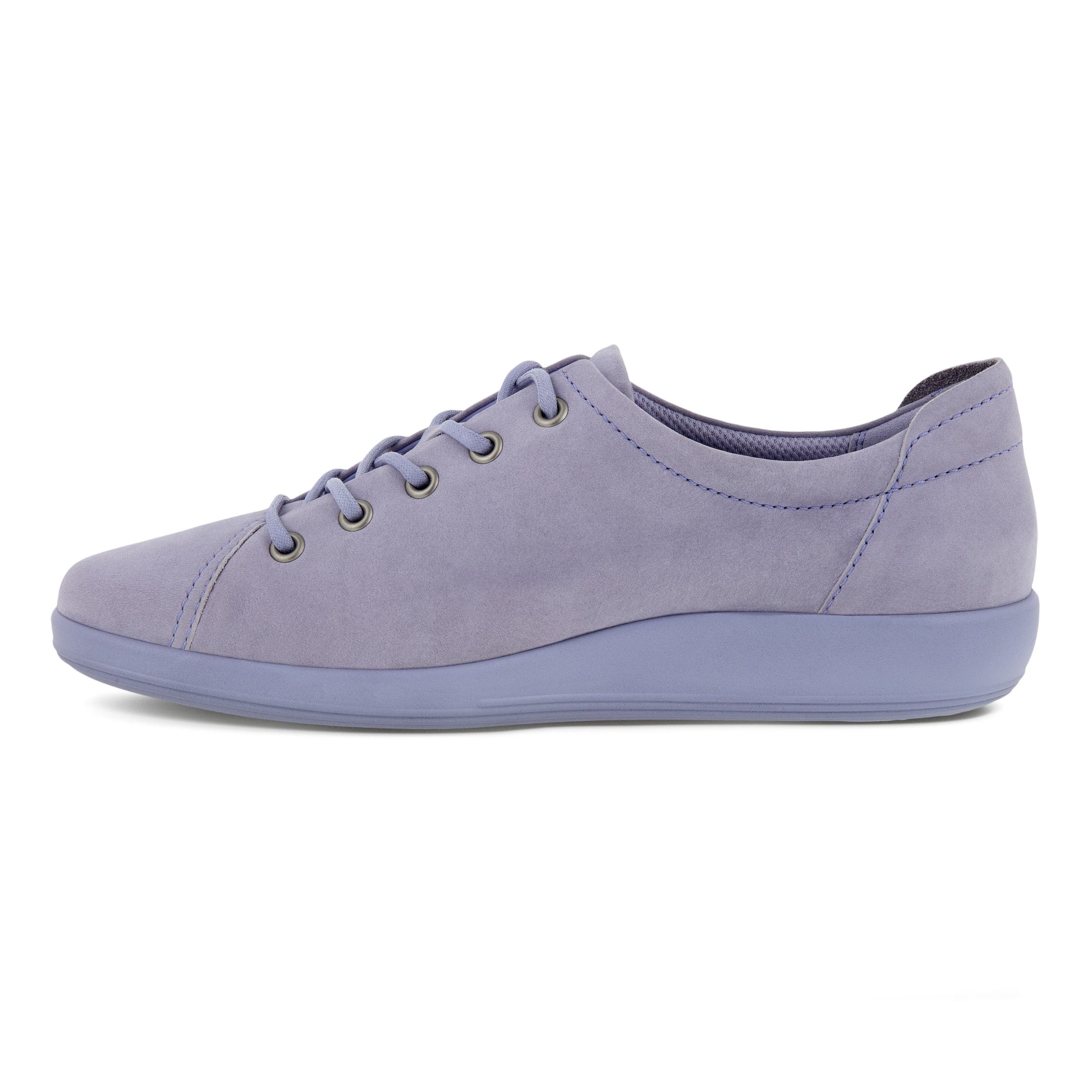 Women's ECCO® Soft 2.0 Nubuck Walking Shoe - Purple - Inside