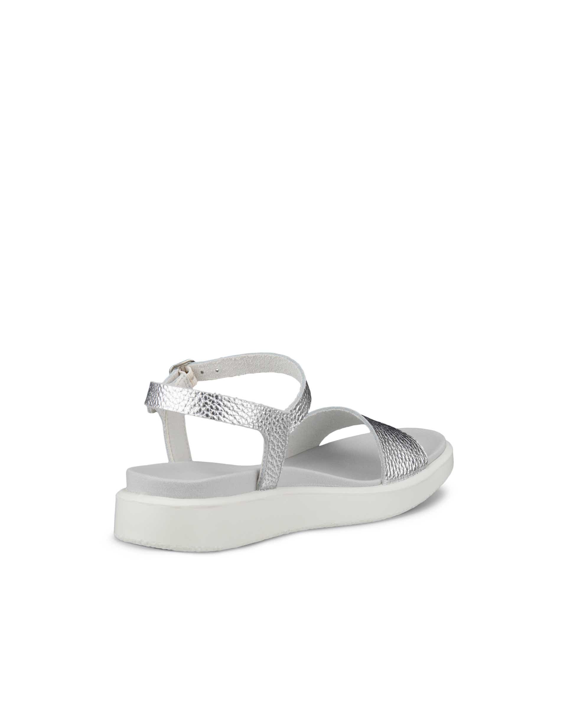 Sandale en cuir Flowt ECCO® pour femmes - Métallique - Back