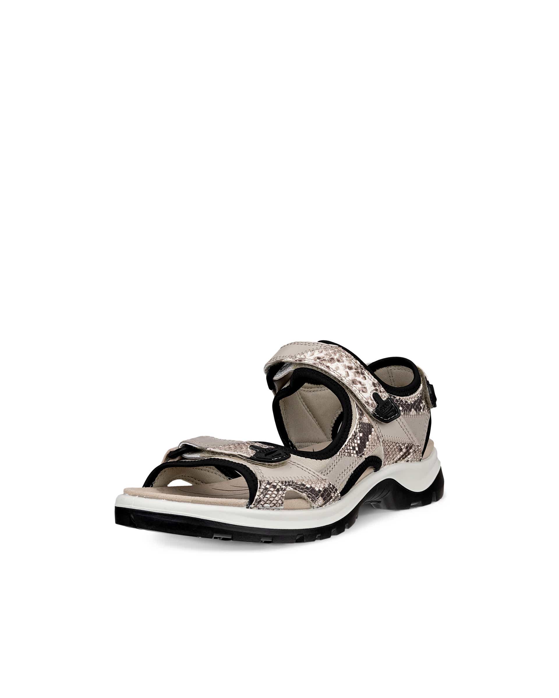 Women's ECCO® Offroad Leather Outdoor Sandal - Beige - Main