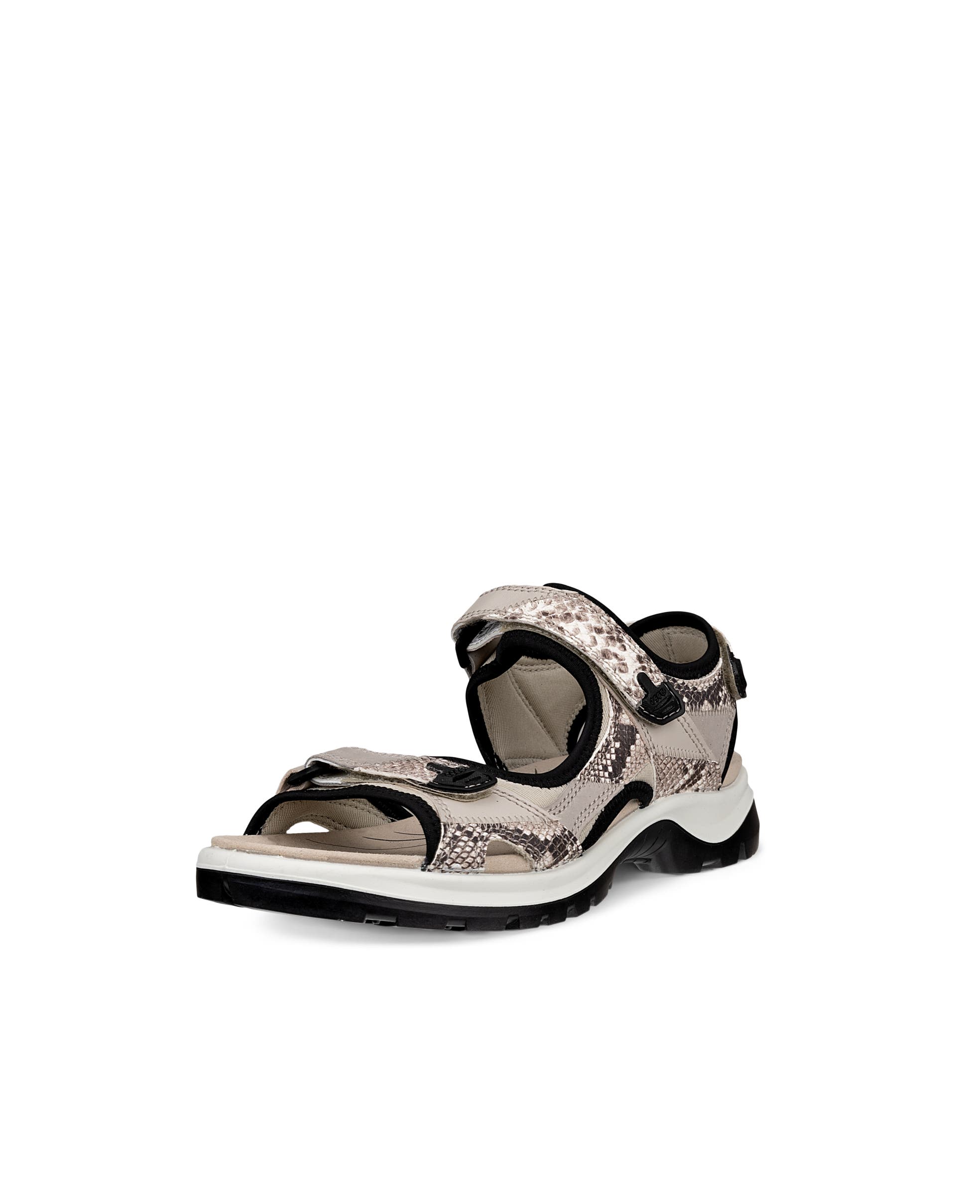 Women's ECCO® Offroad Leather Outdoor Sandal - Beige - Main