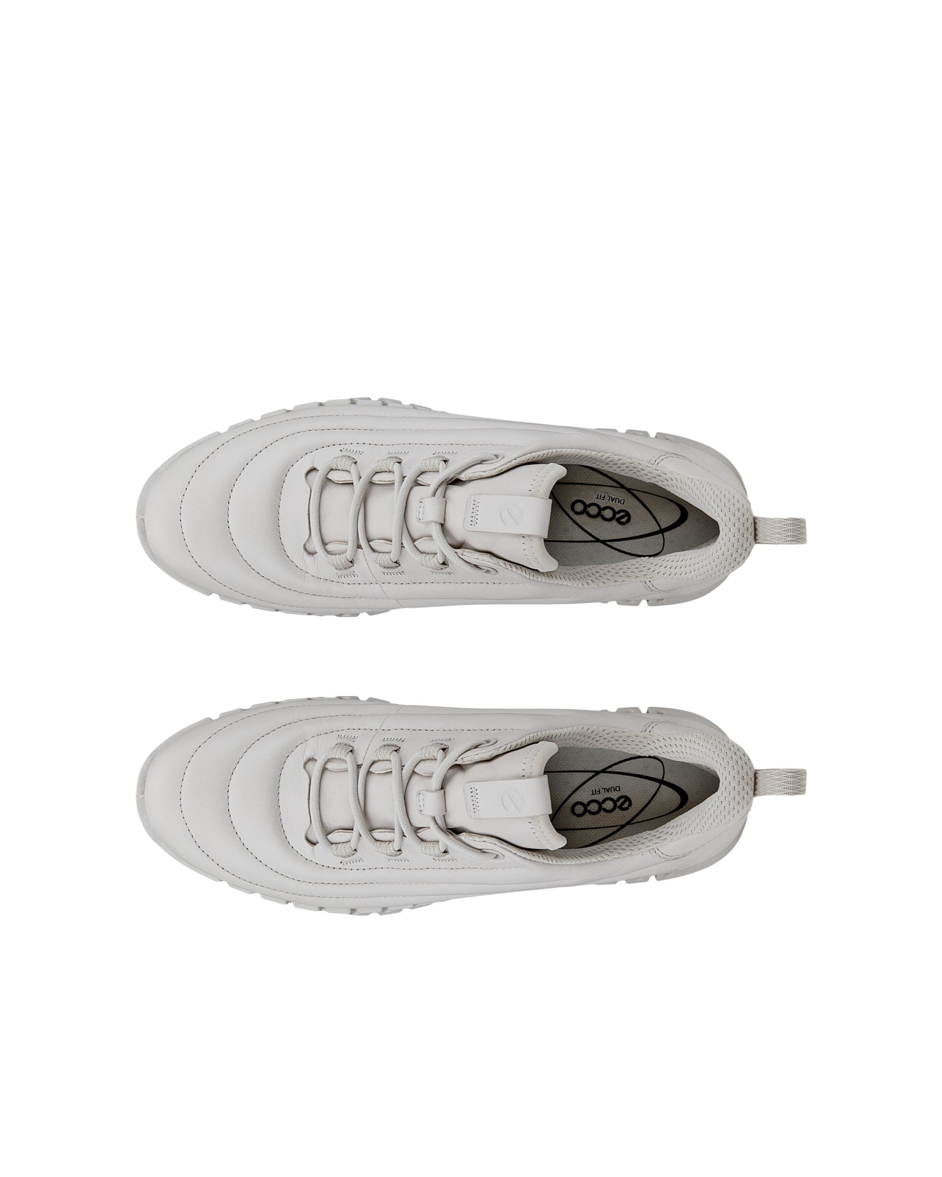 ECCO Gruuv ウィメンズ レザースニーカー - グレー - Top left pair