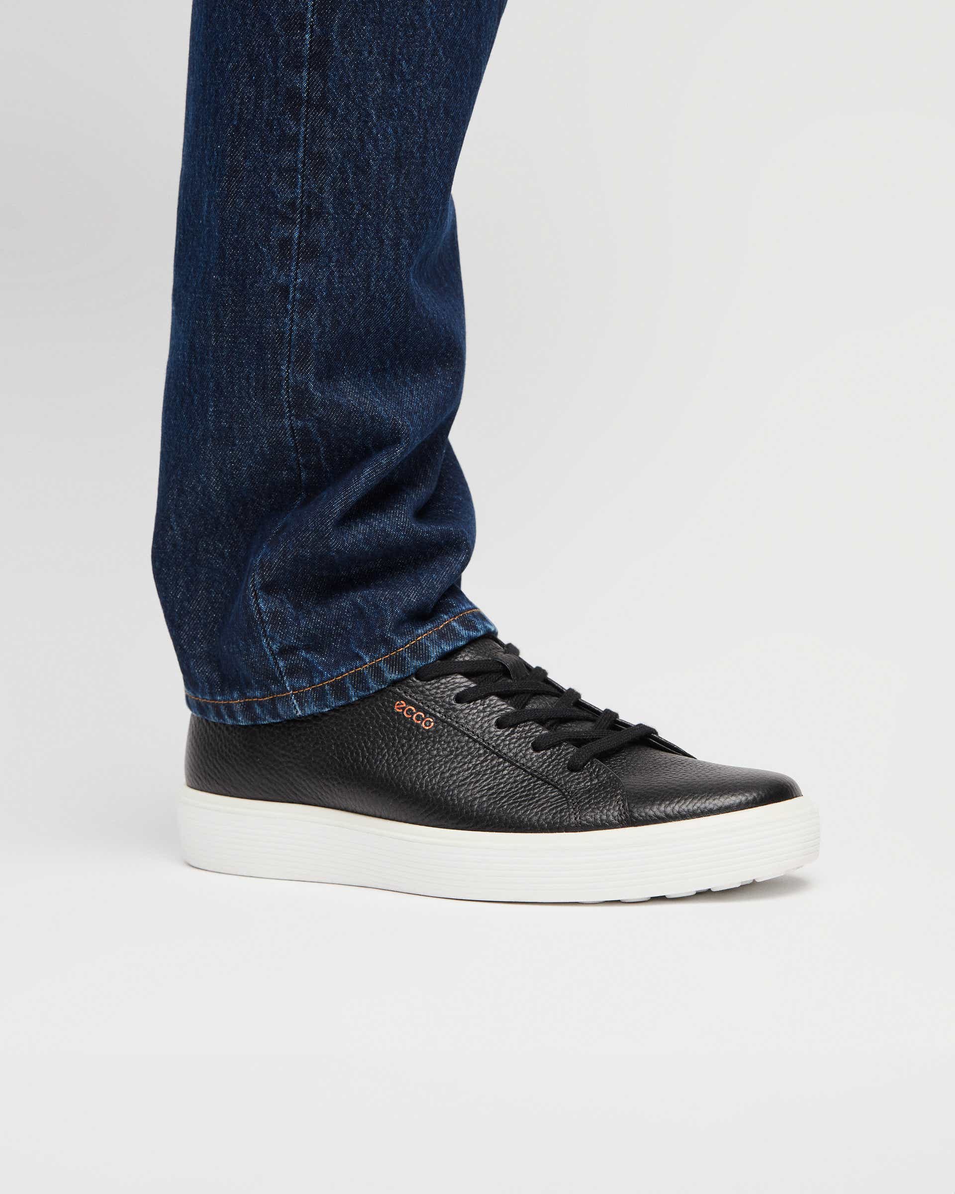 ECCO® Soft 60 Skinnsneaker herr - Svart - Lifestyle image-1