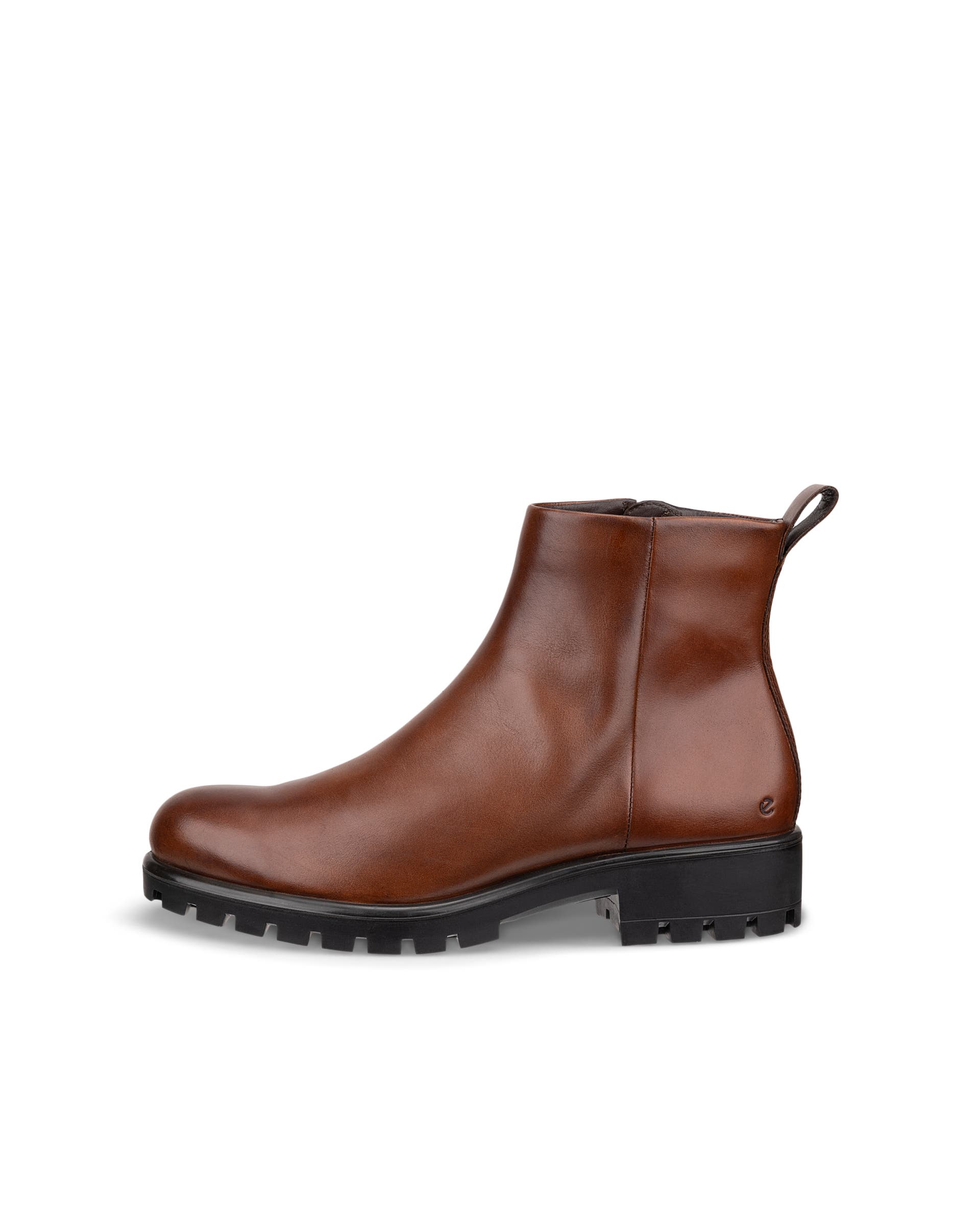 Women's ECCO® Modtray Leather Ankle Boot - Brown - Outside